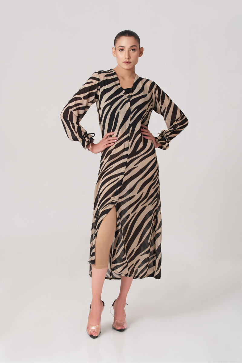 Women's Animal Printed Long Dress