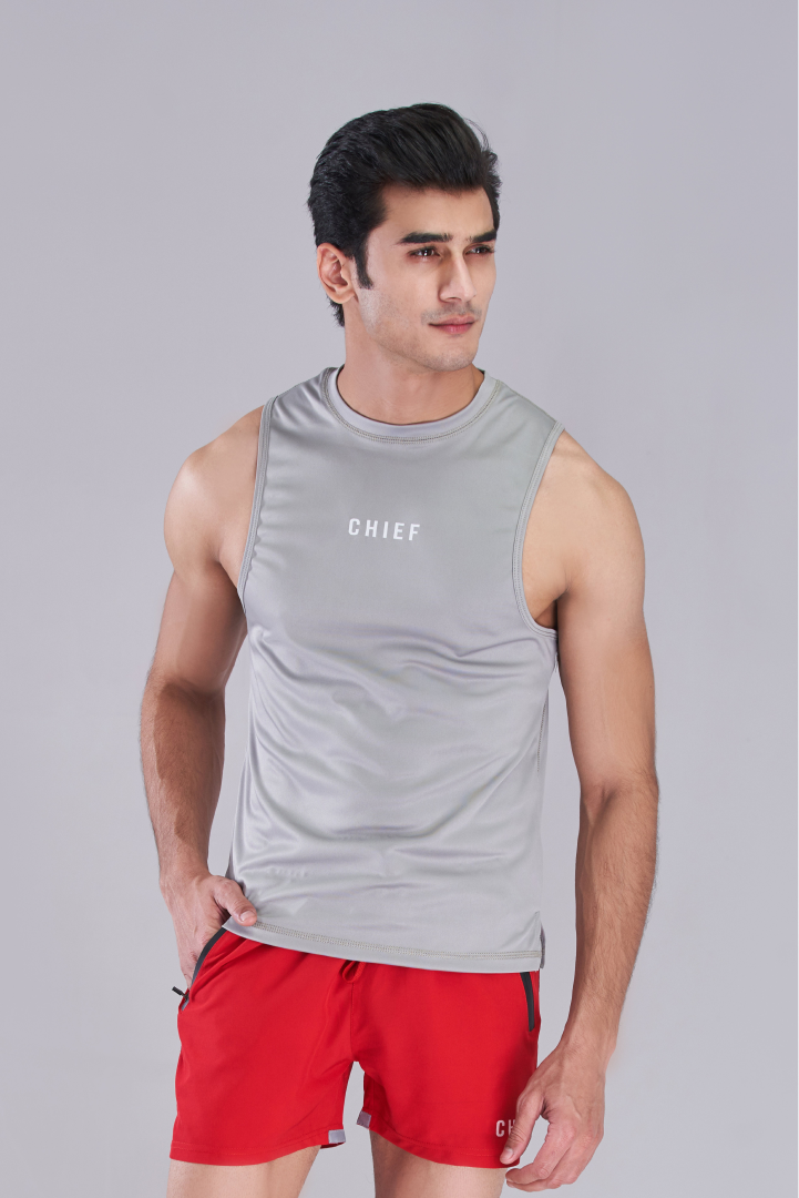 PowerRise Gym Tank - Grey