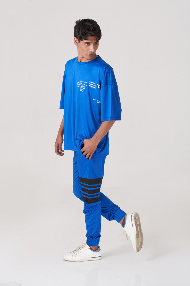 Blue Manfinity Oversized T-Shirt & Trouser