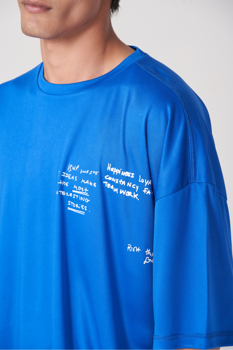 Blue Manfinity Oversized T-Shirt & Trouser