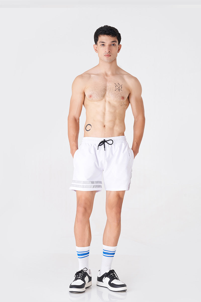 Men’s White Gym Shorts