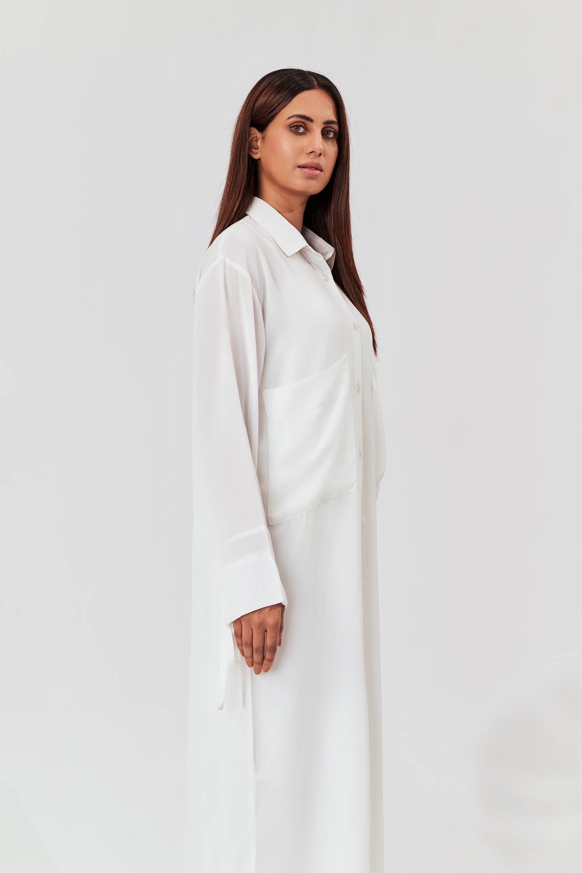 Women's Long Shirt Dress With Trouser