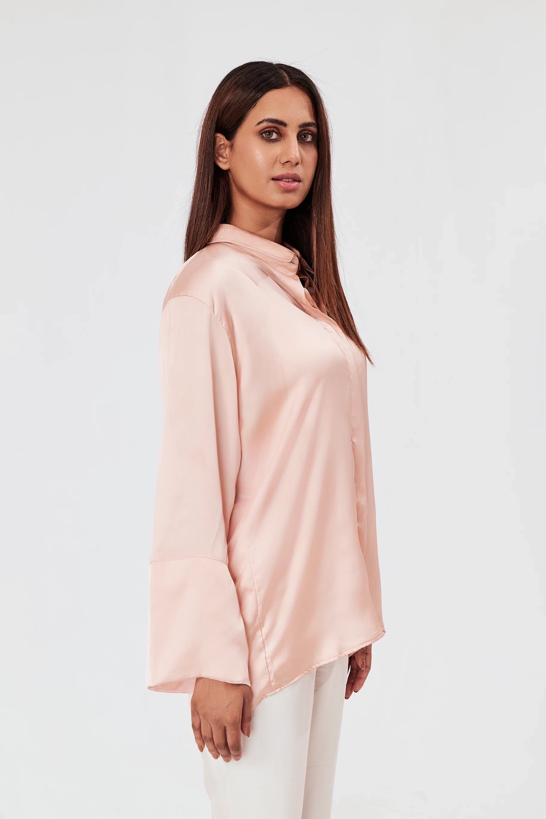 Women's Wide Sleeves Blouse Pink