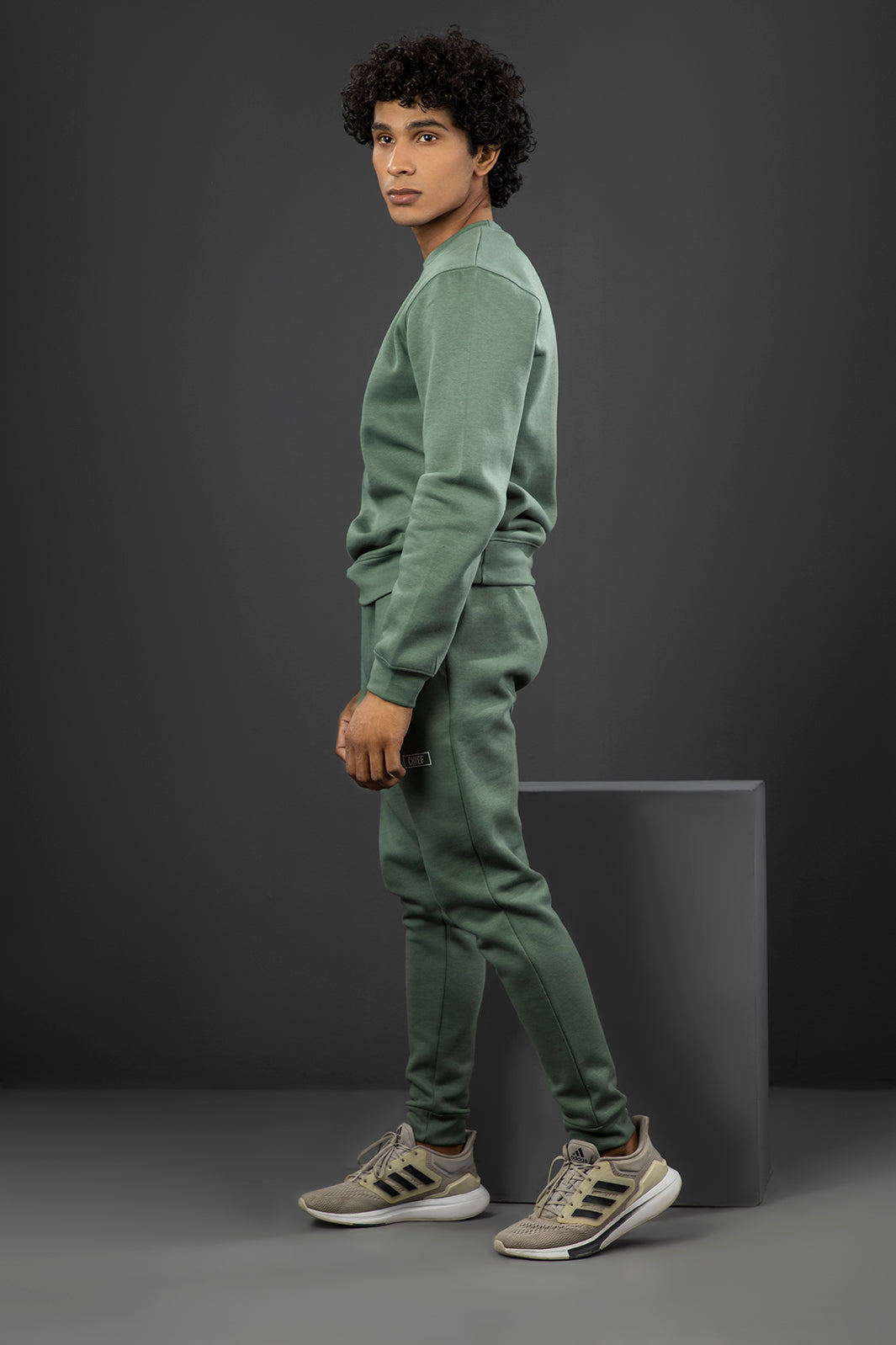 Duck Green Sweatshirt & Bottom Set