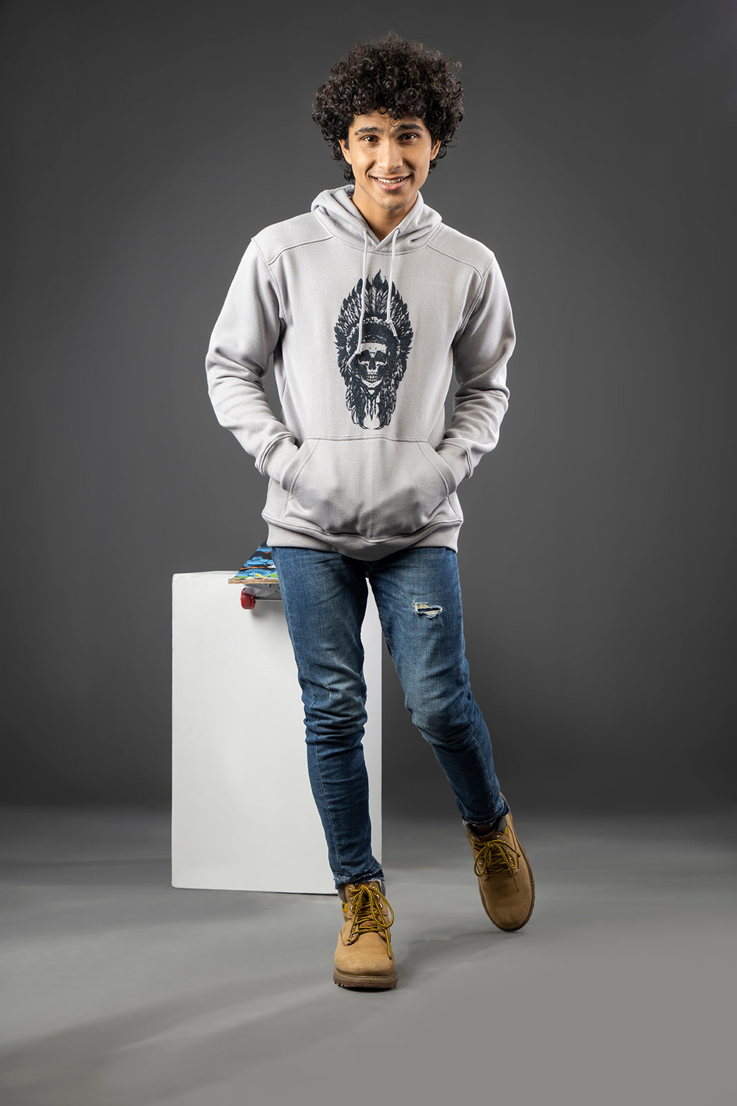 Puritan Grey Pullover Hoodie