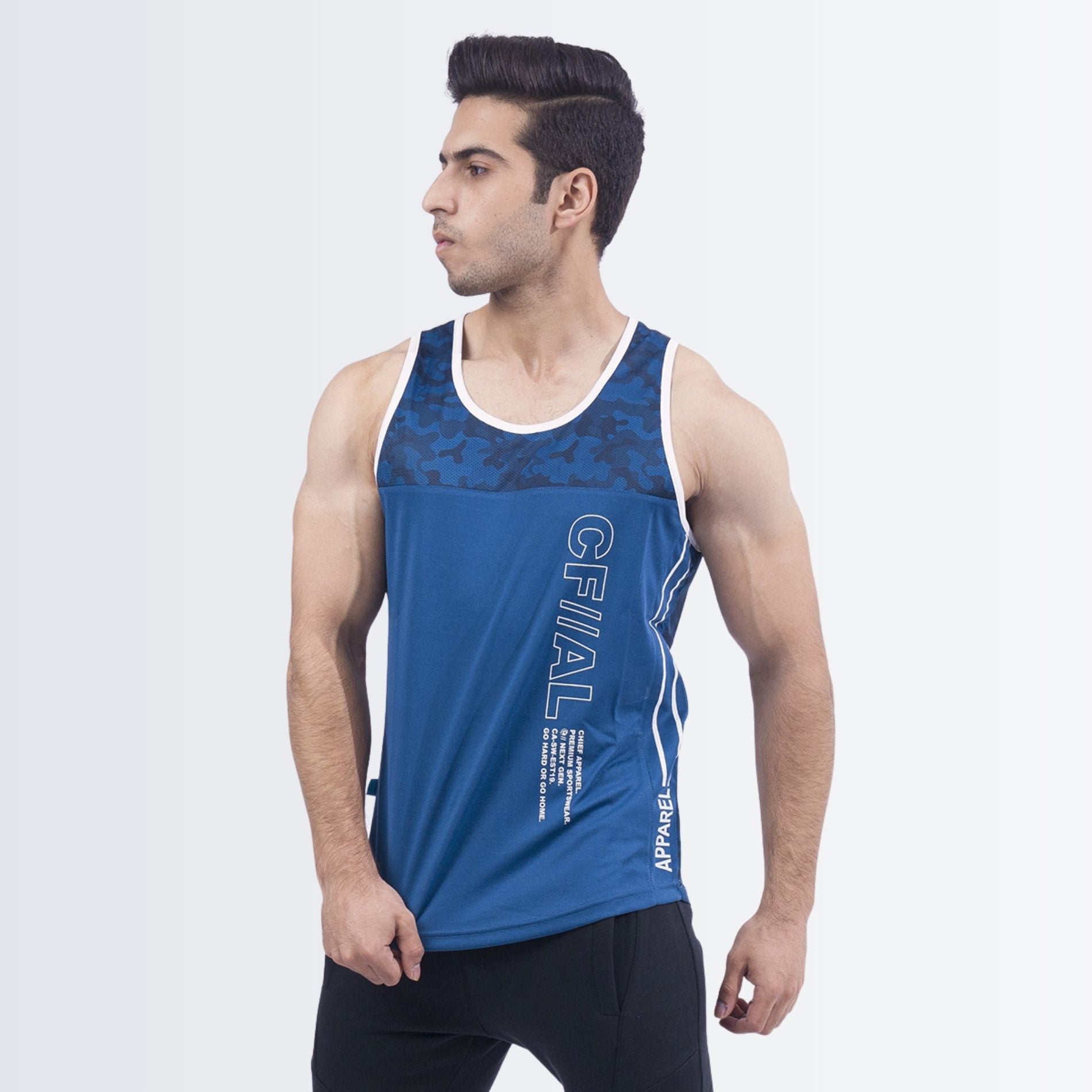 Dark Blue Stringer Vest