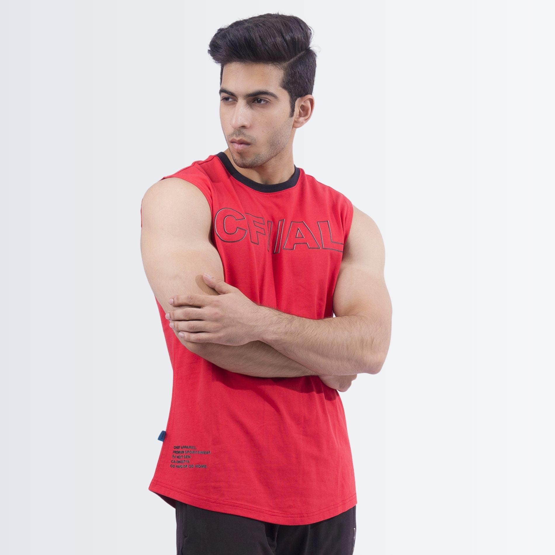 Red Graphic Tank top