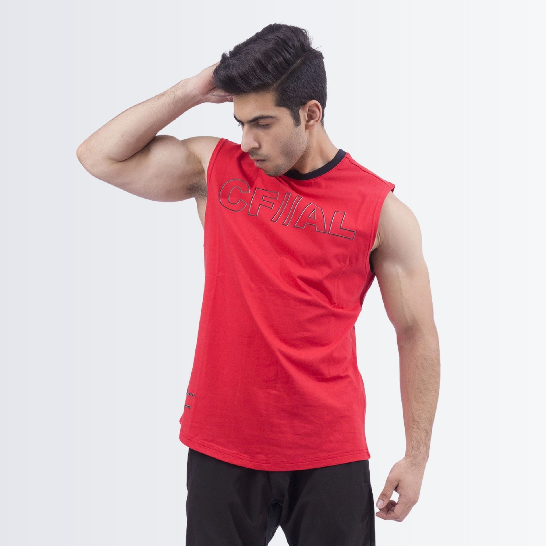 Red Graphic Tank top