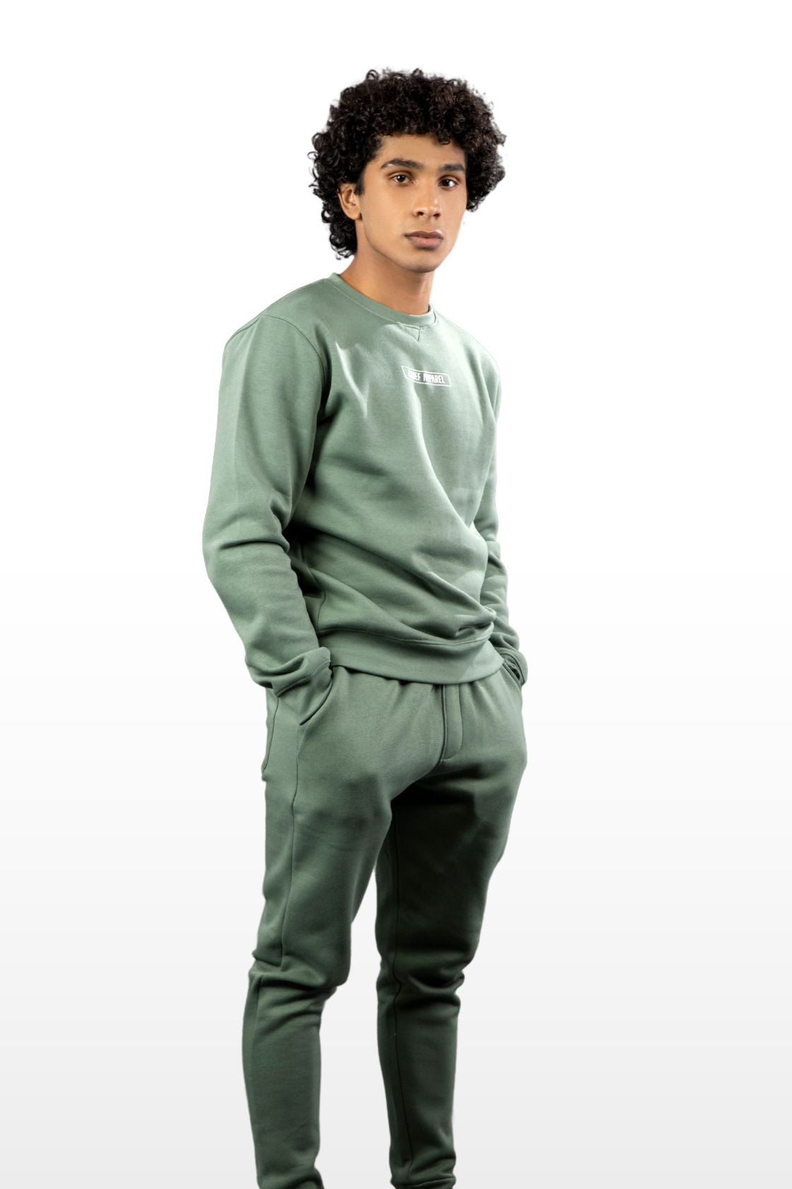 Duck Green Sweatshirt & Bottom Set