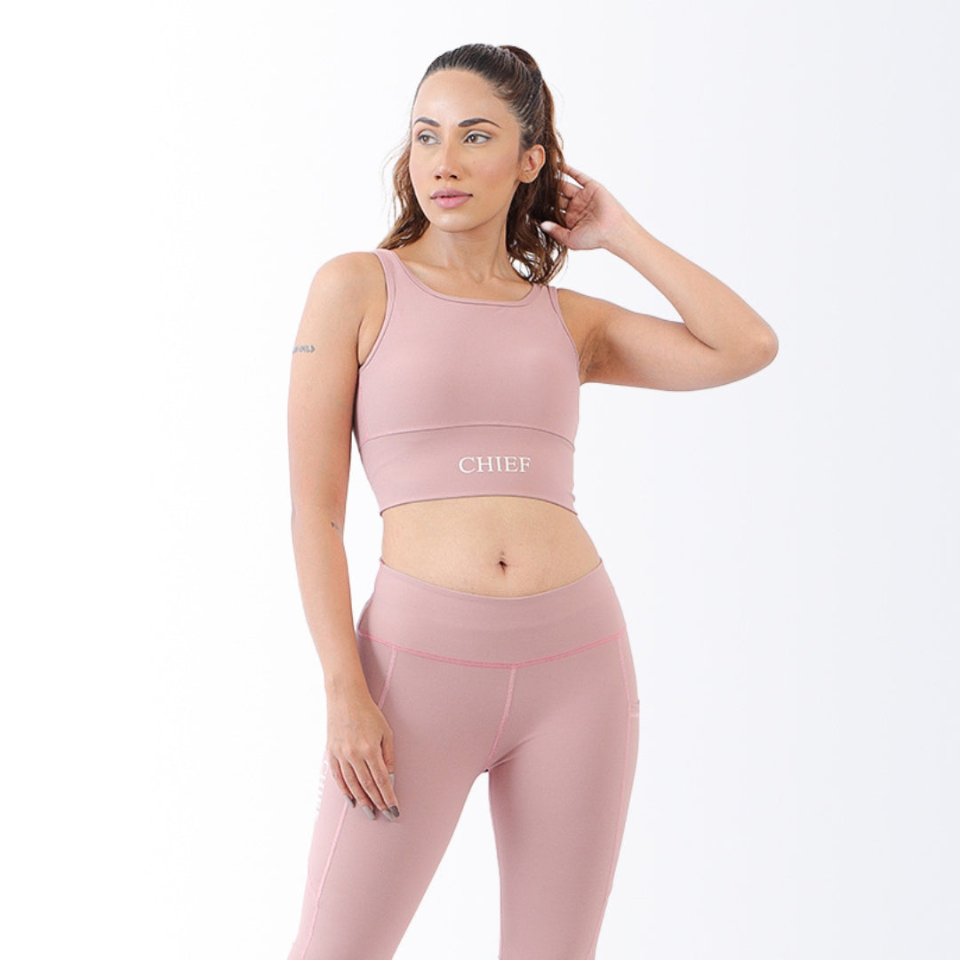 PINK ENHANCE SPORTS BRA