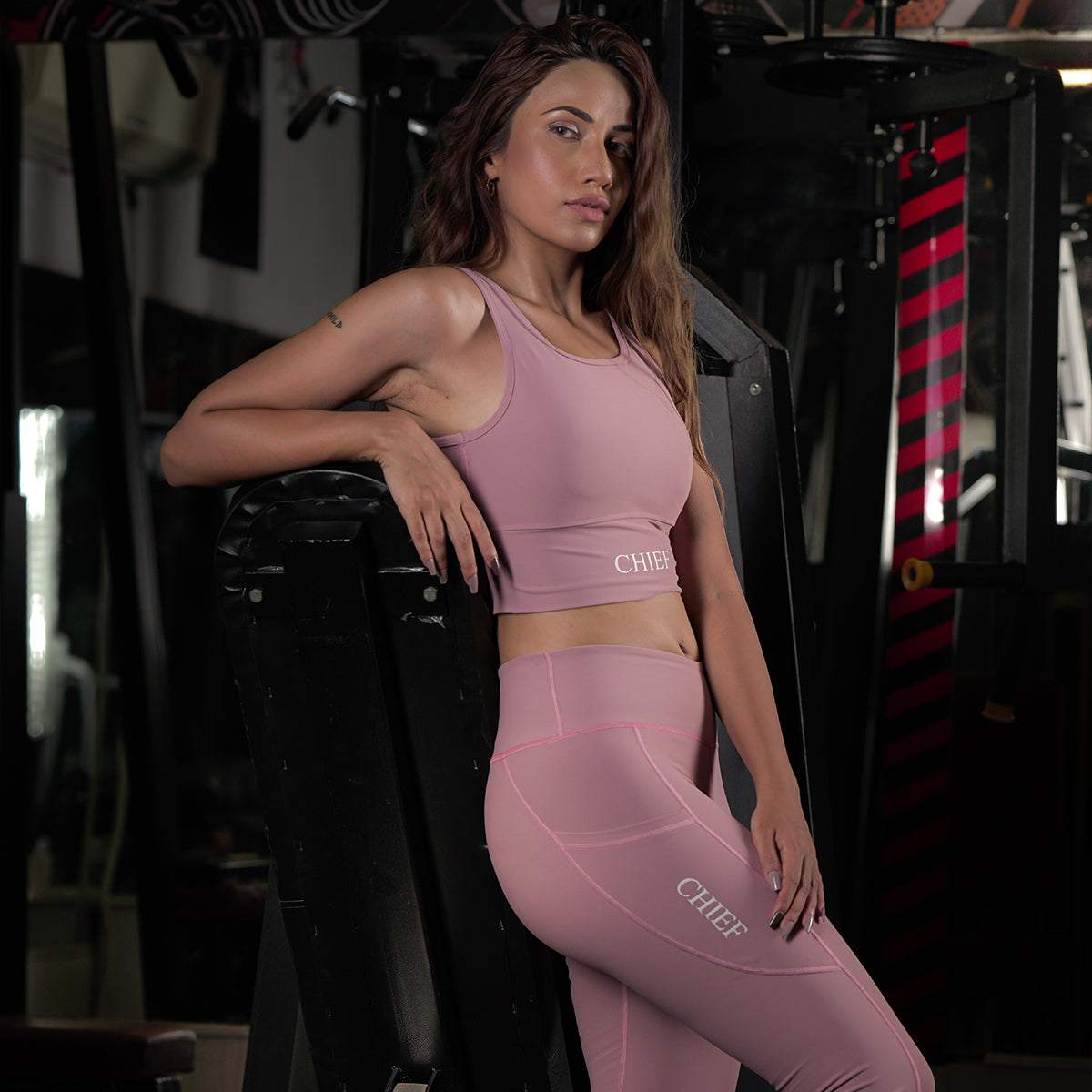Enhance Sports Bra & Leggings Pink