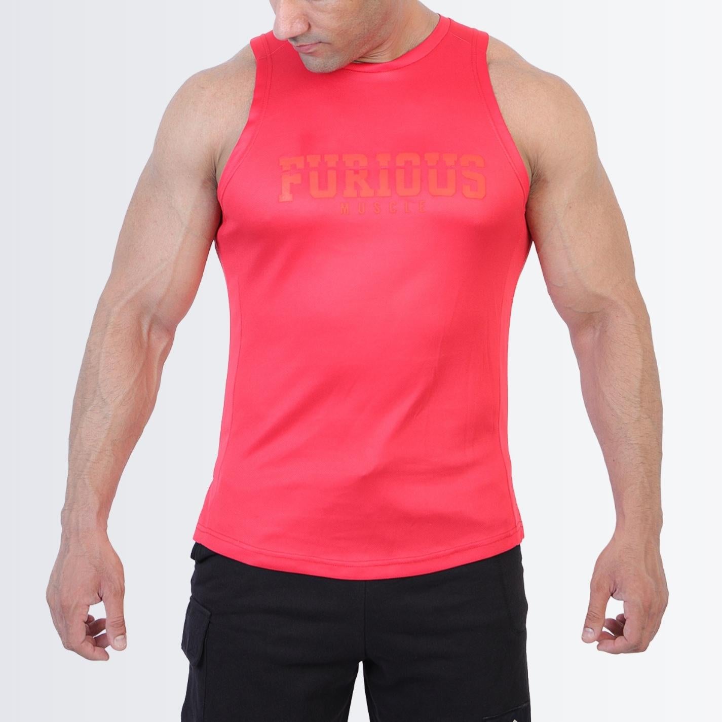 Action Mesh Baller Red Tanktop