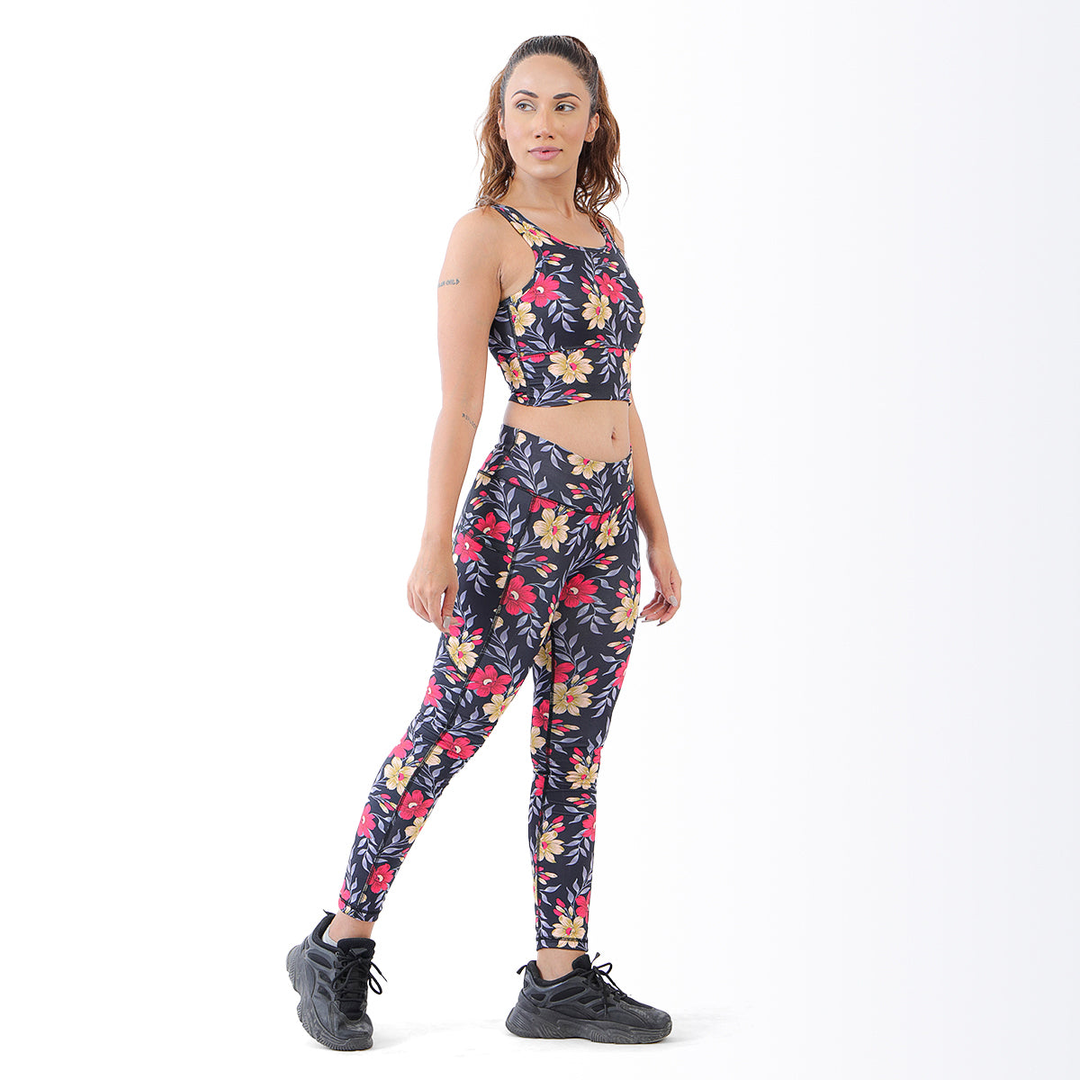 Enhance Floral Sports Bra & Leggings