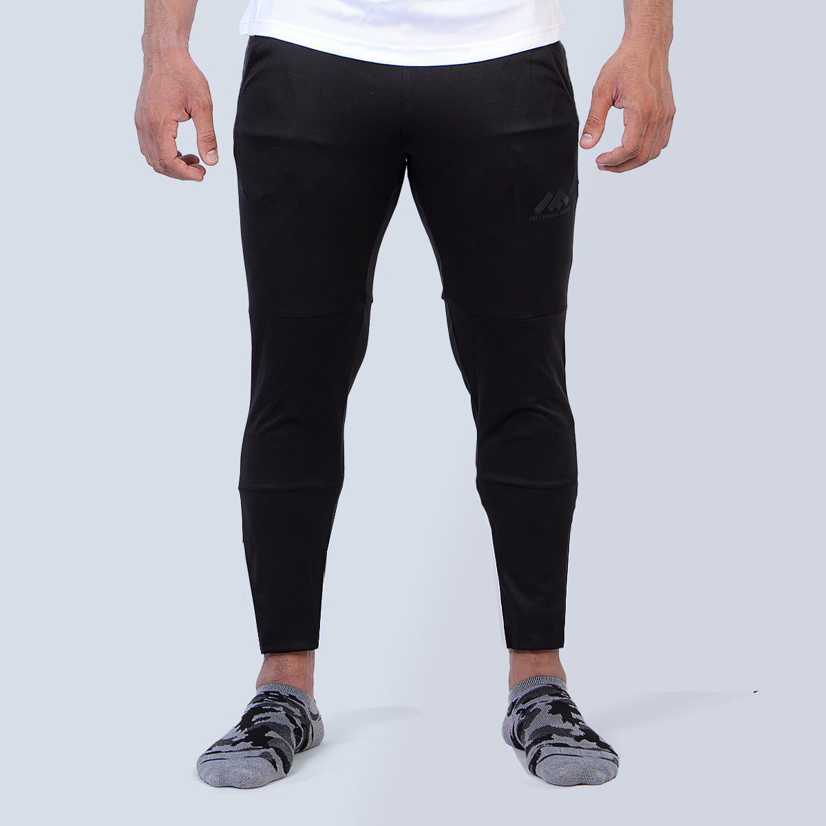 Action Mesh Track Black Pant