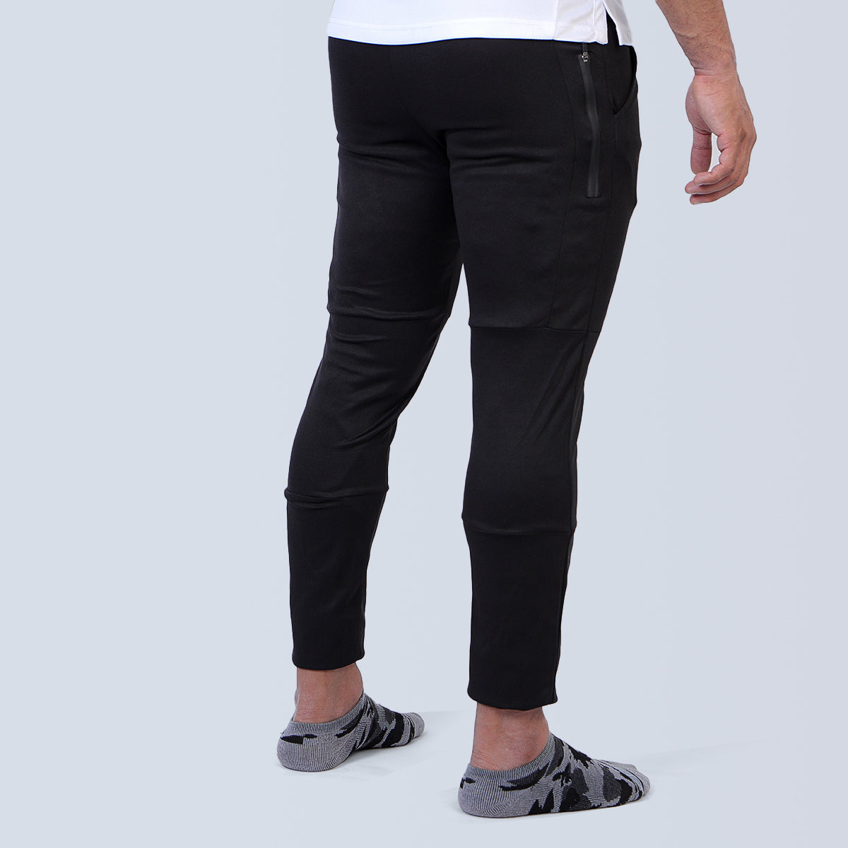 Action Mesh Track Black Pant