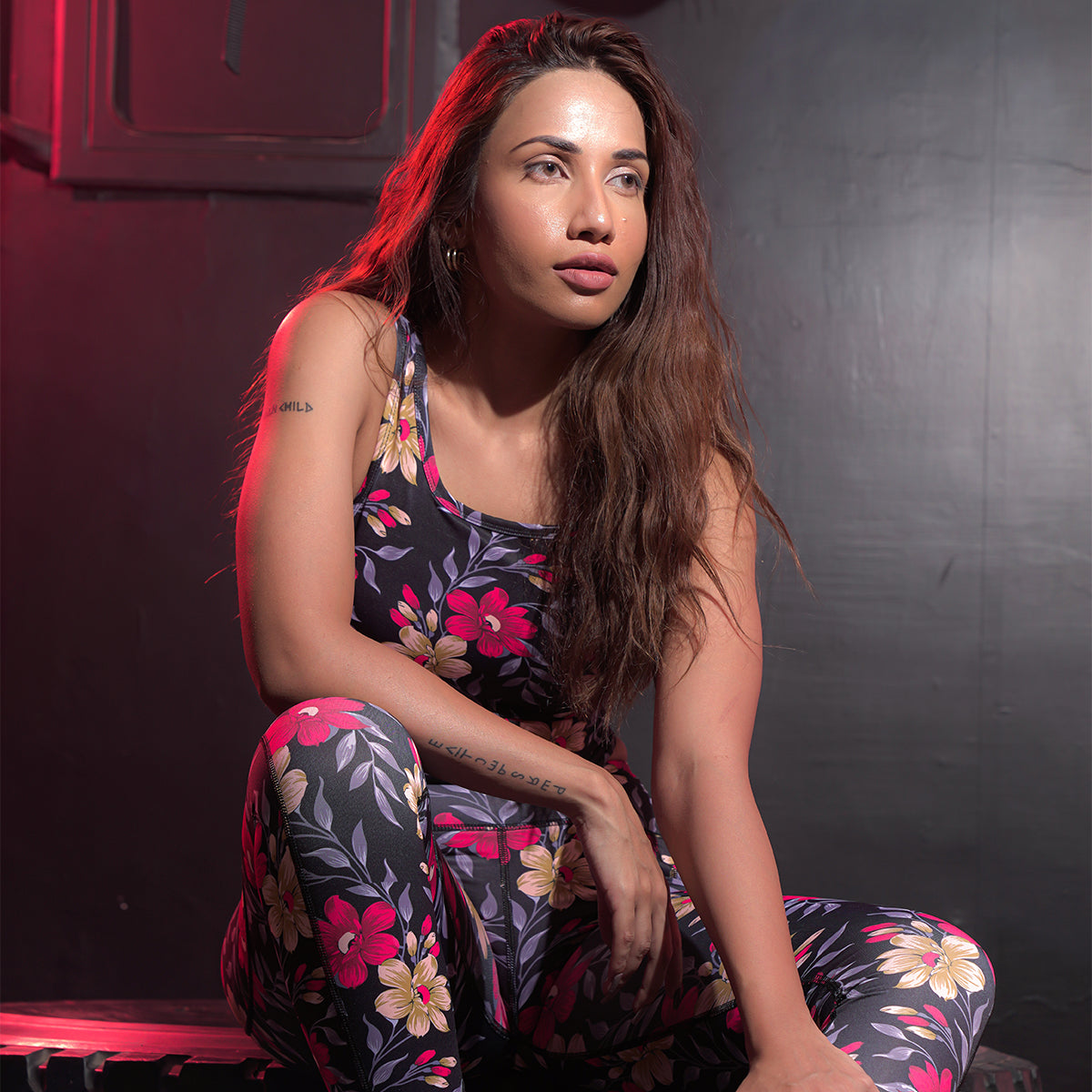 Enhance Floral Sports Bra & Leggings