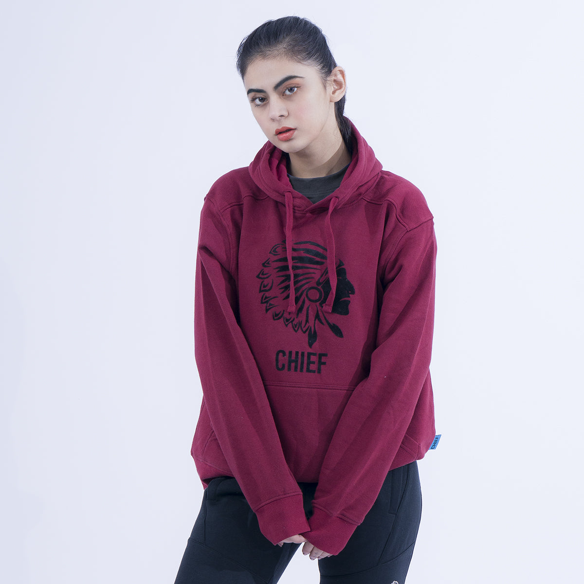 Maroon pink outlet hoodie