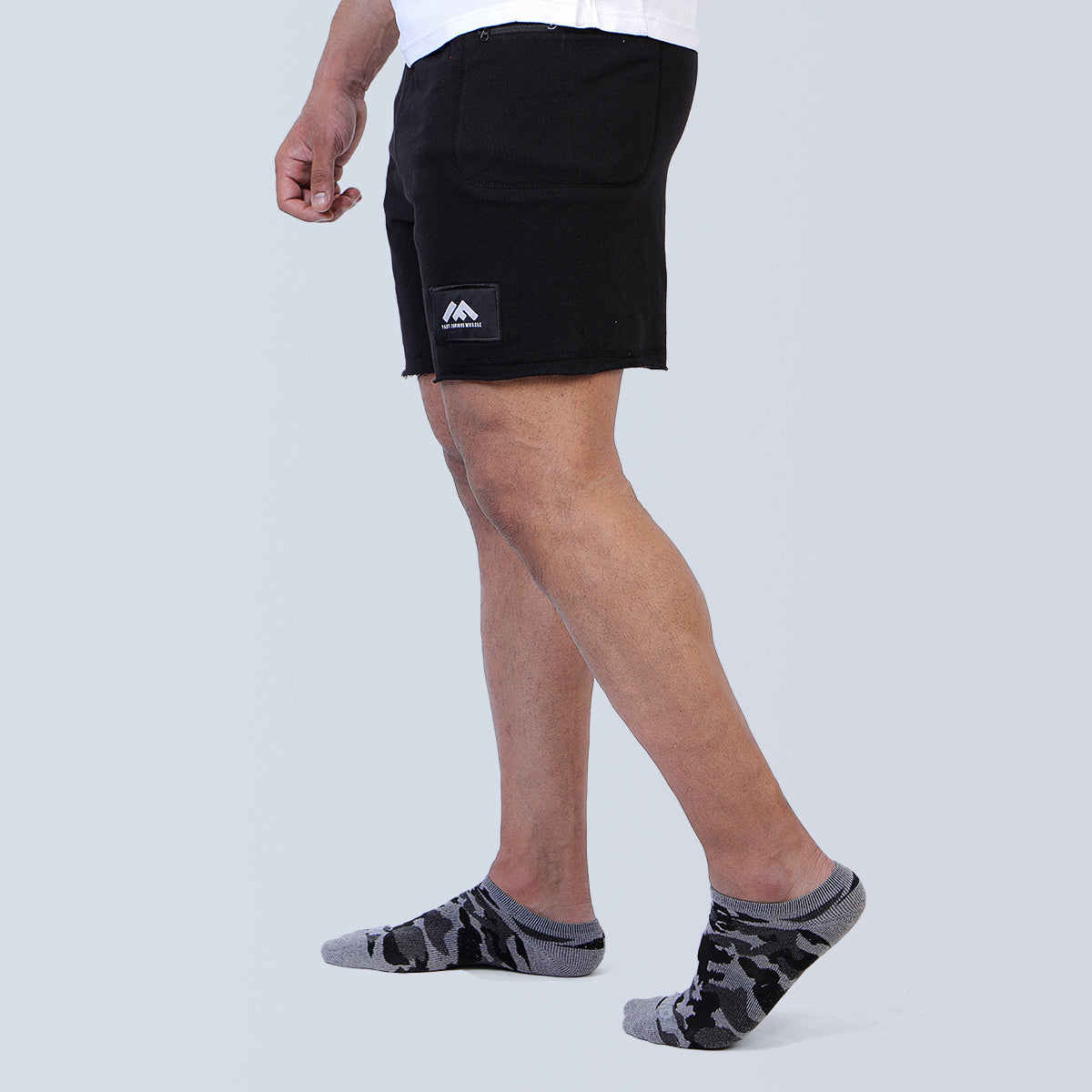 Action Track Black Gym Short