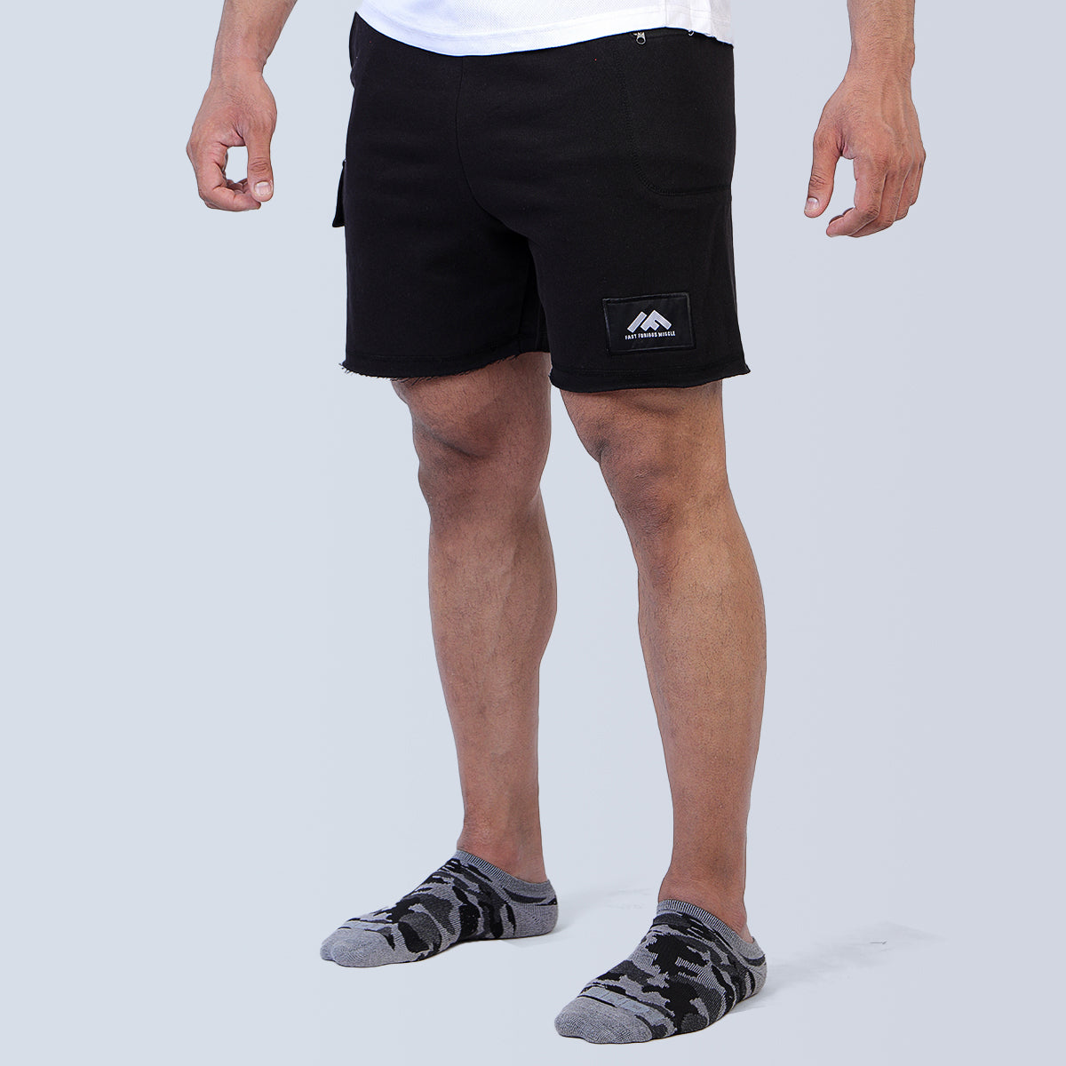 Action Track Black Gym Short