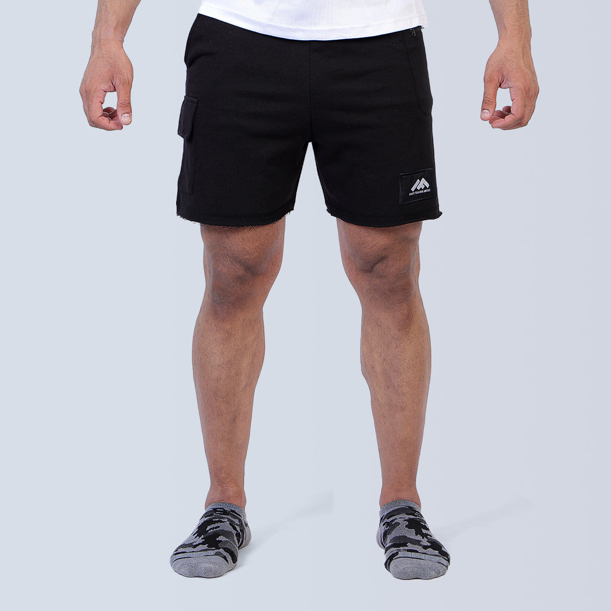 Action Track Black Gym Short