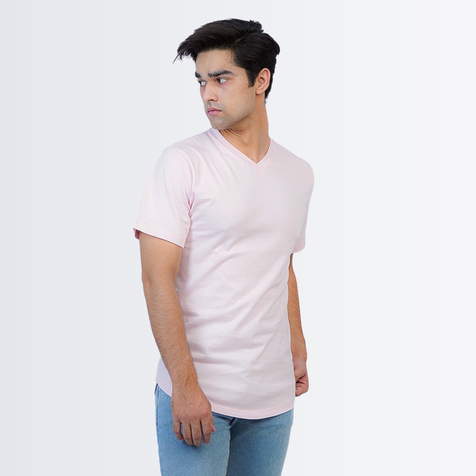 V Neck Tees Pink