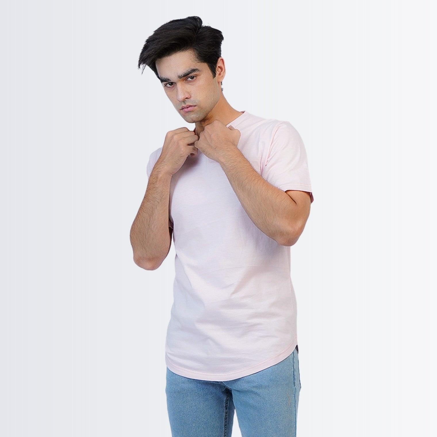 V Neck Tees Pink