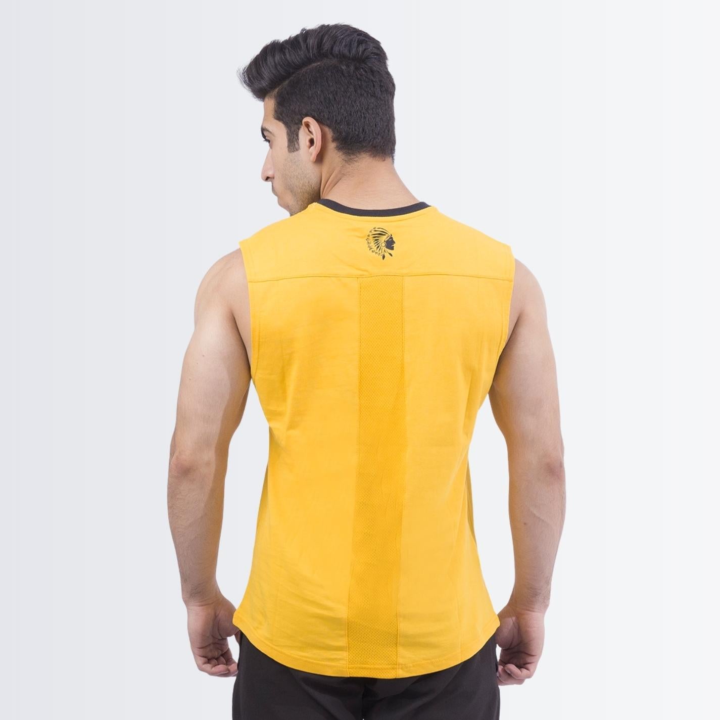 Yellow Graphic Tank top
