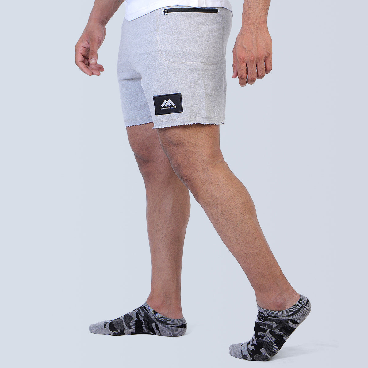 Action Track Grey Gym Short