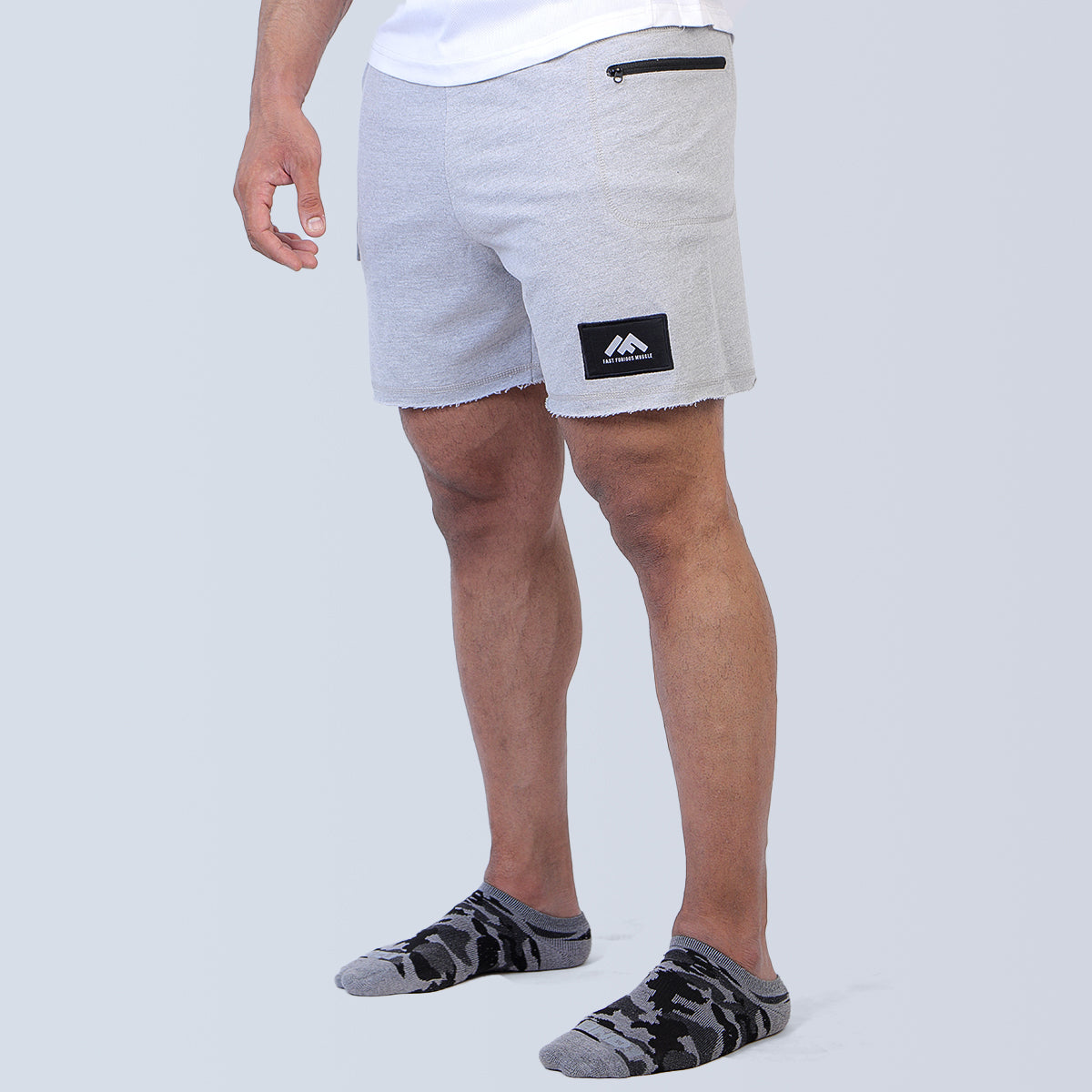 Action Track Grey Gym Short