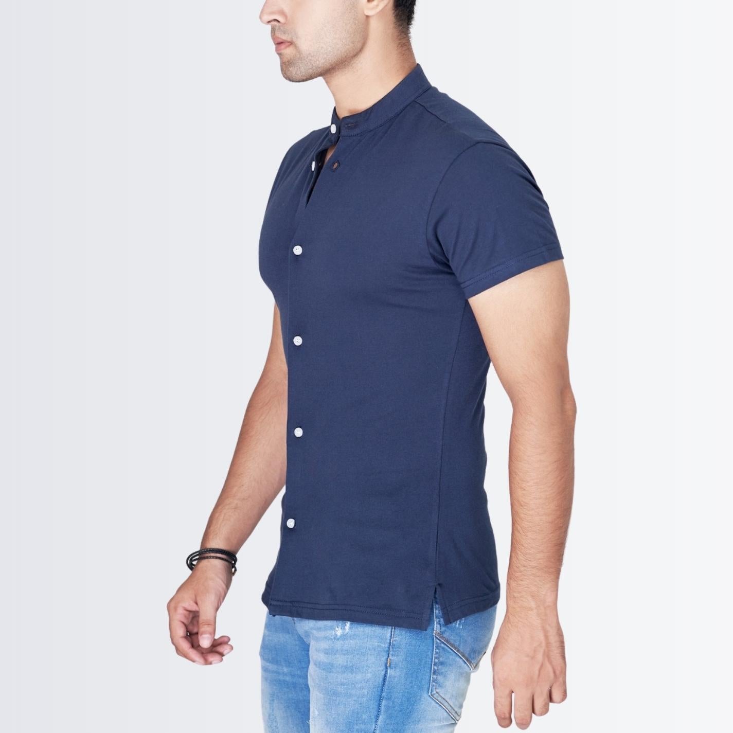 Button Down Blue Slimfit Shirt