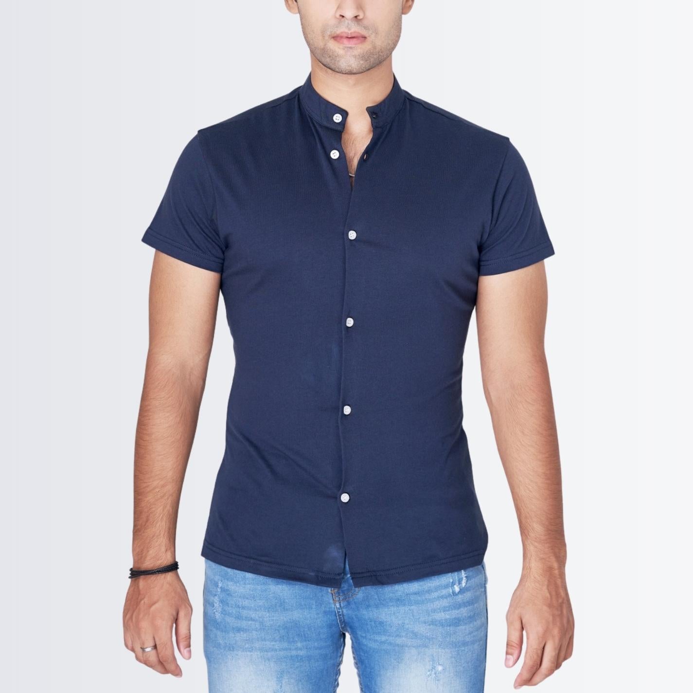 Button Down Blue Slimfit Shirt