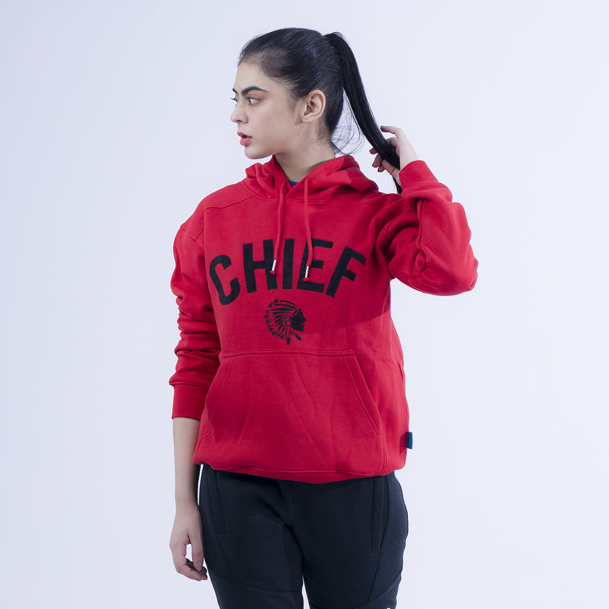 Women Red Hoodie