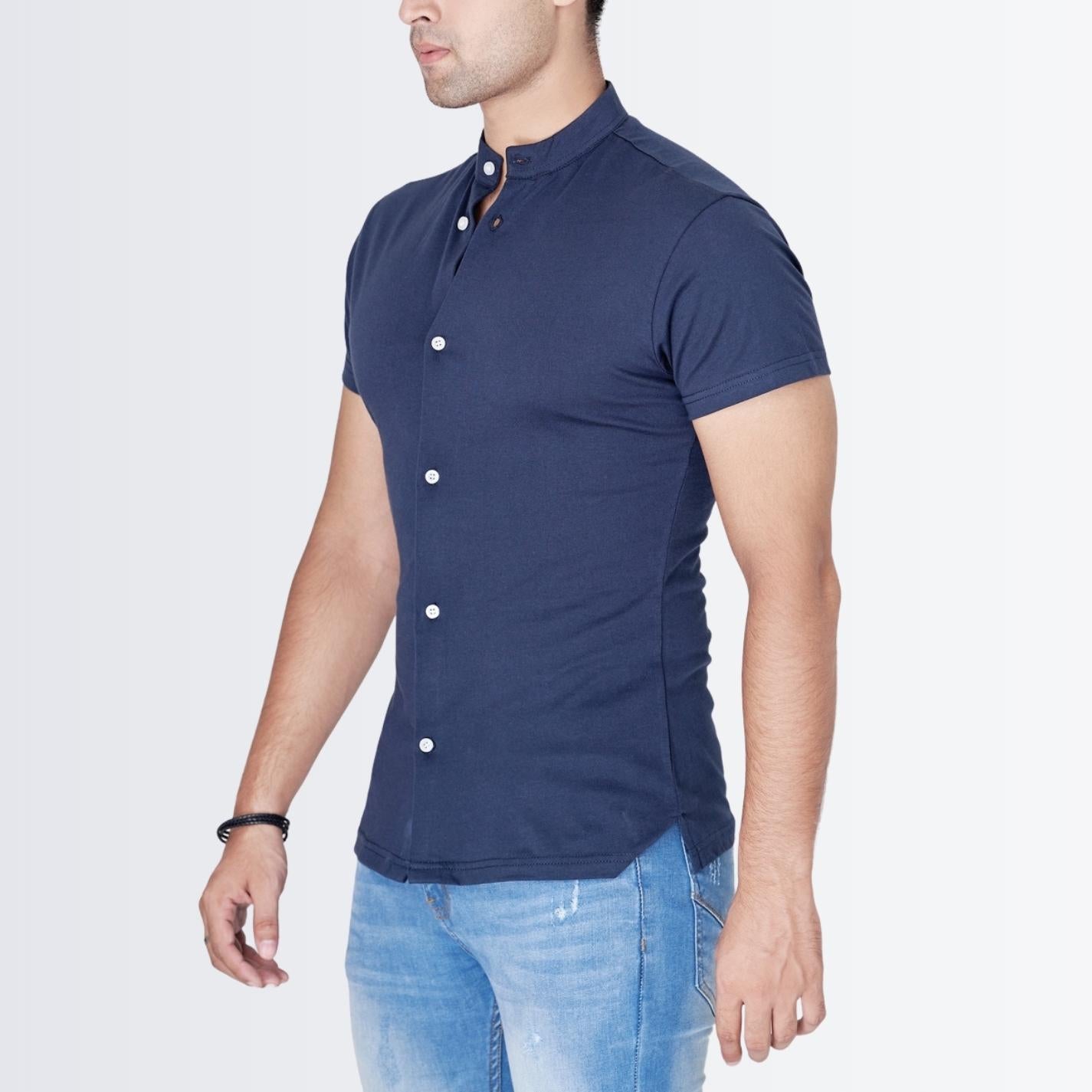 Button Down Blue Slimfit Shirt