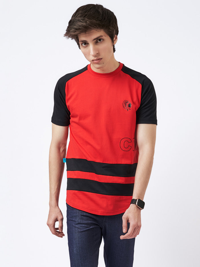 Men's Duo Stripe T-shirt Red