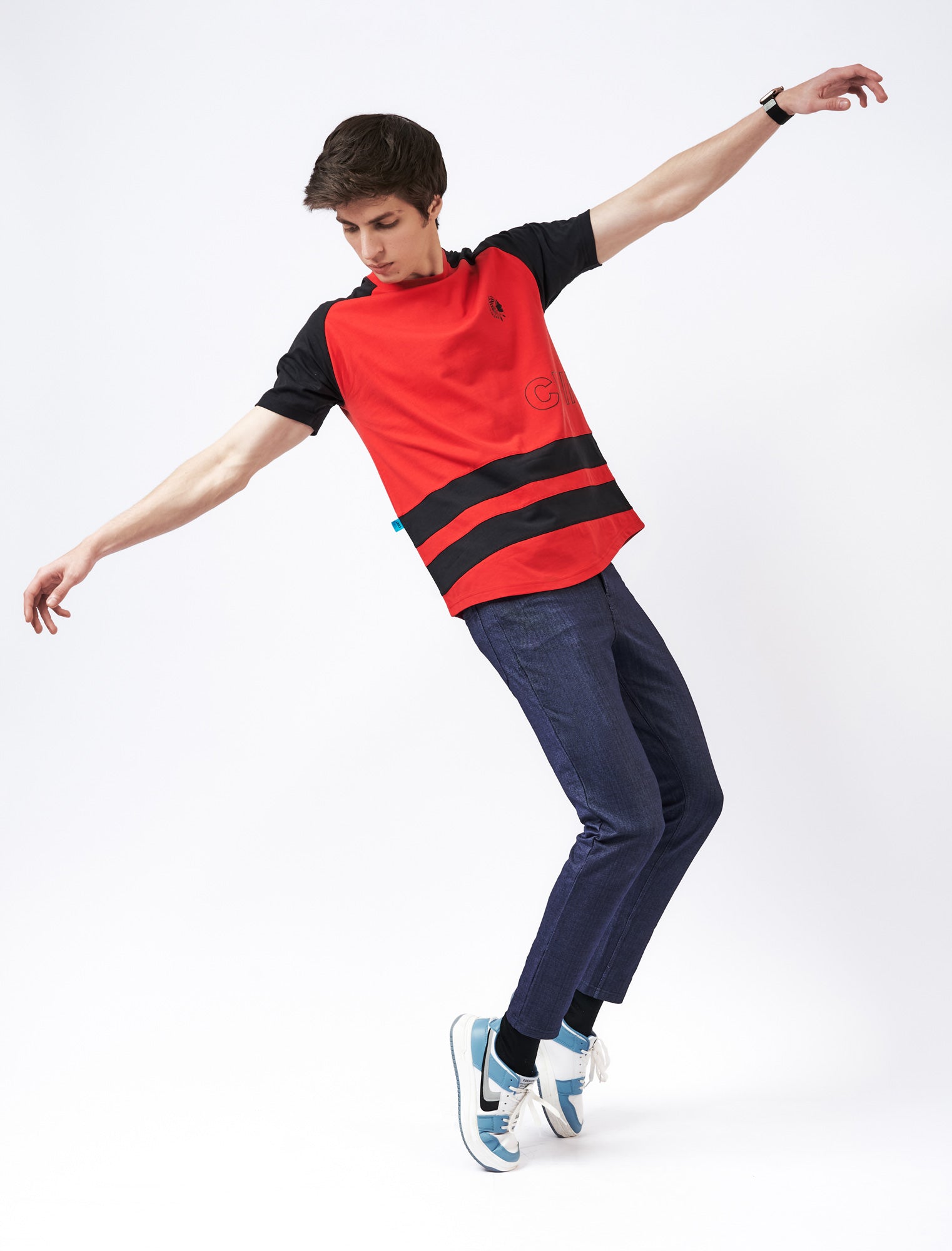Men's Duo Stripe T-shirt Red