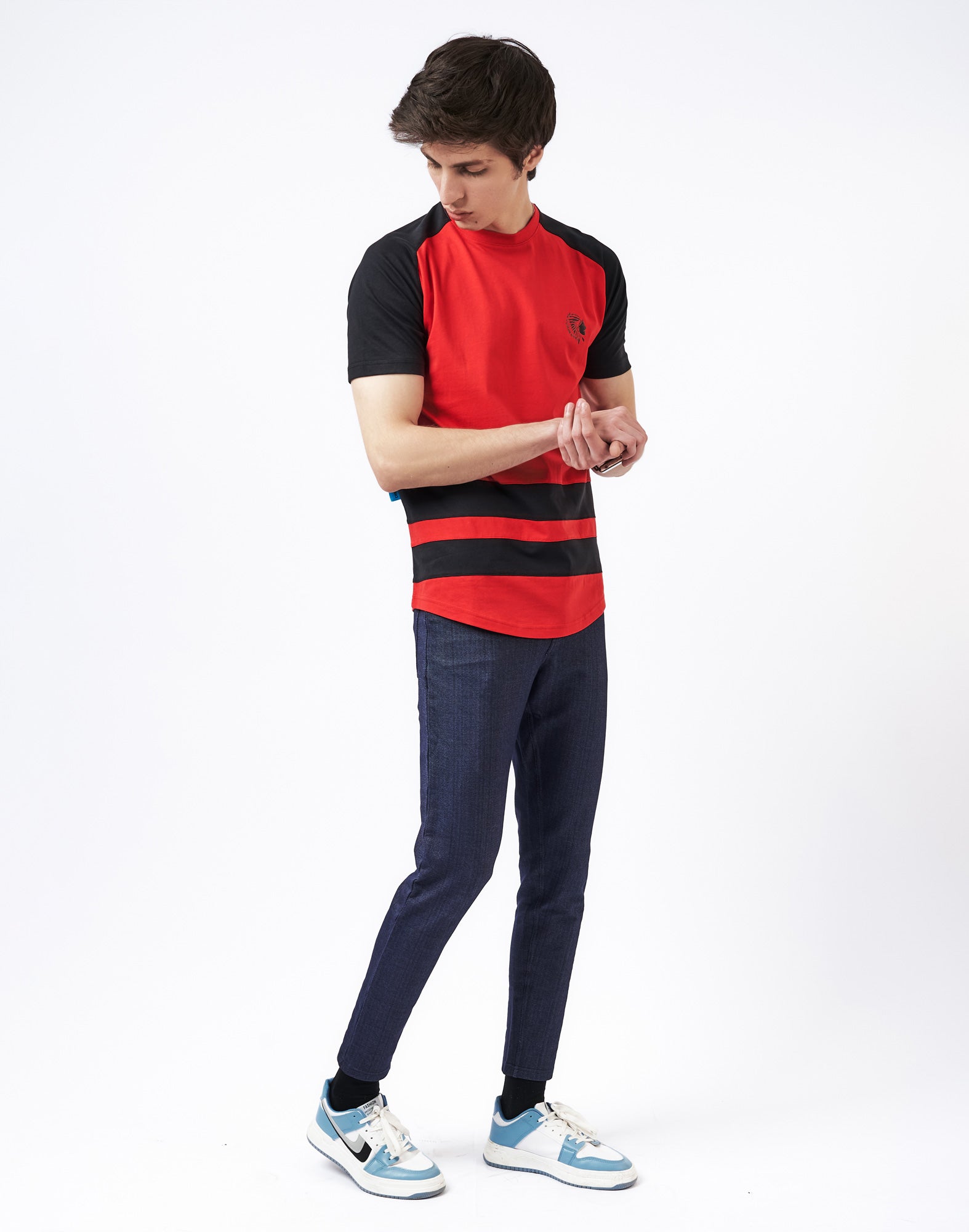 Men's Duo Stripe T-shirt Red