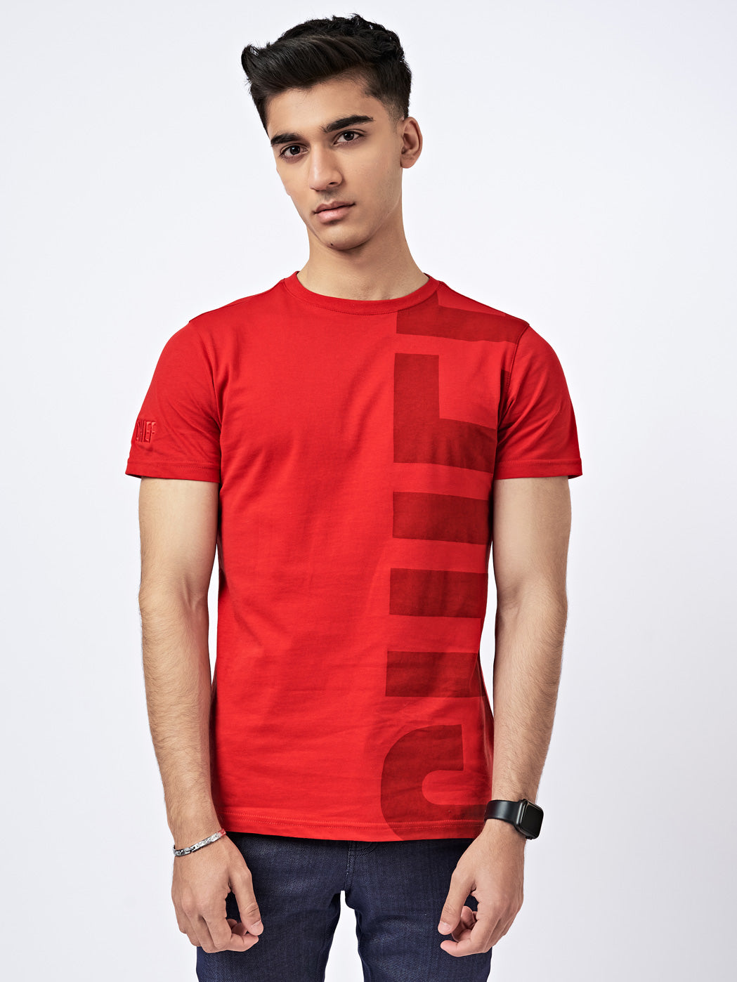 Men's Oversized Graphic T-Shirt Red