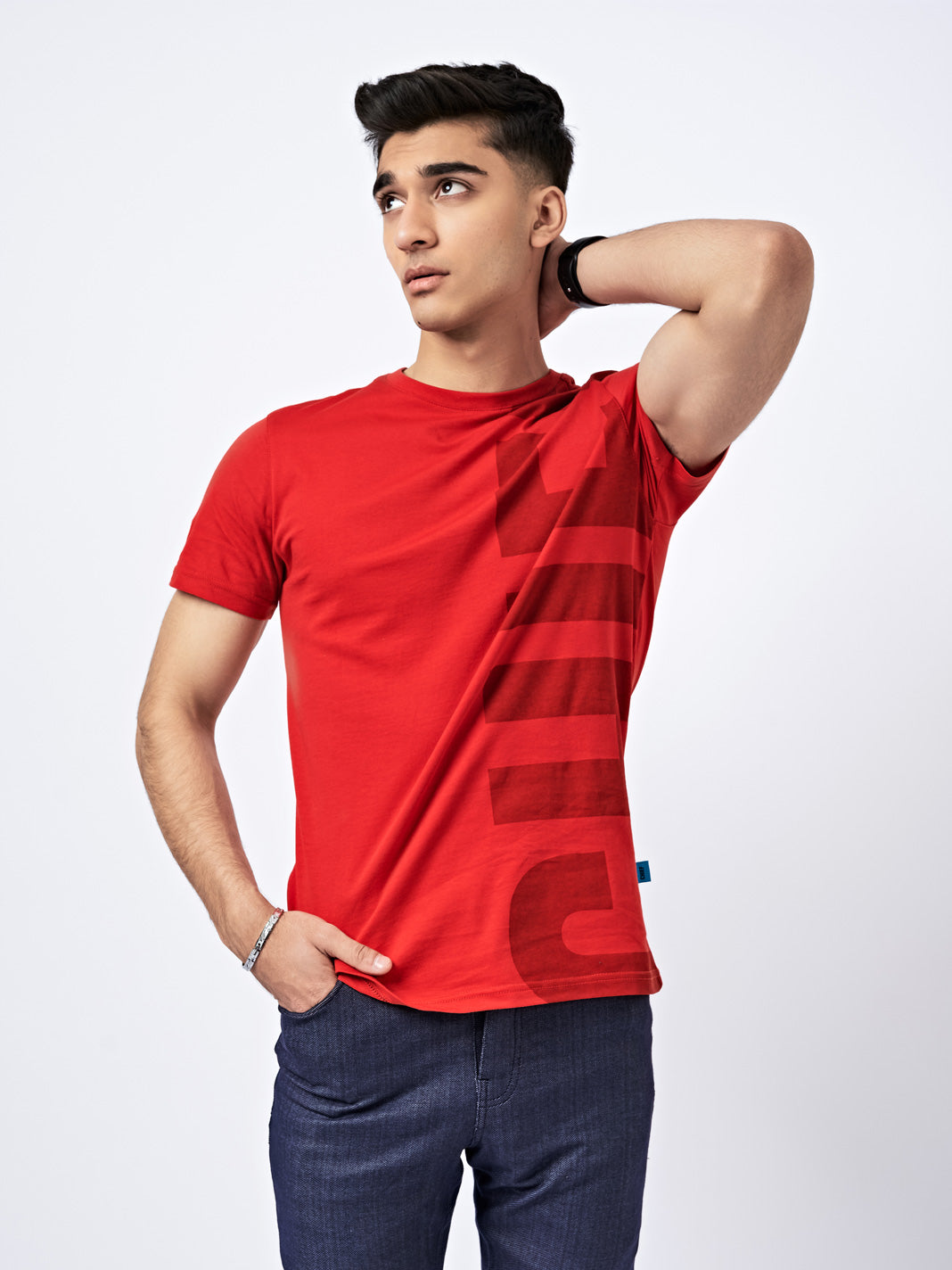 Men's Oversized Graphic T-Shirt Red