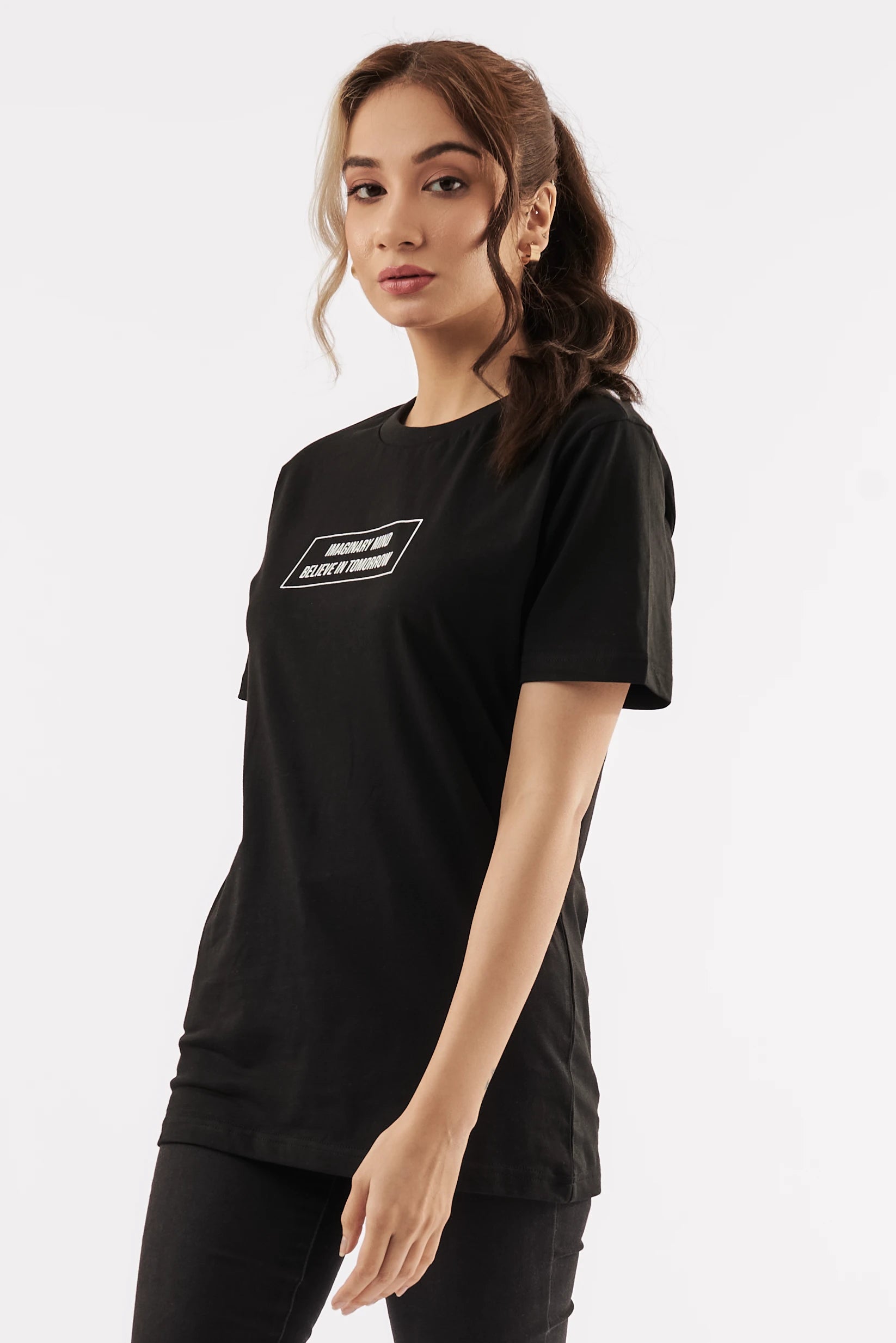 Women's Creative Empowered T-Shirt Black