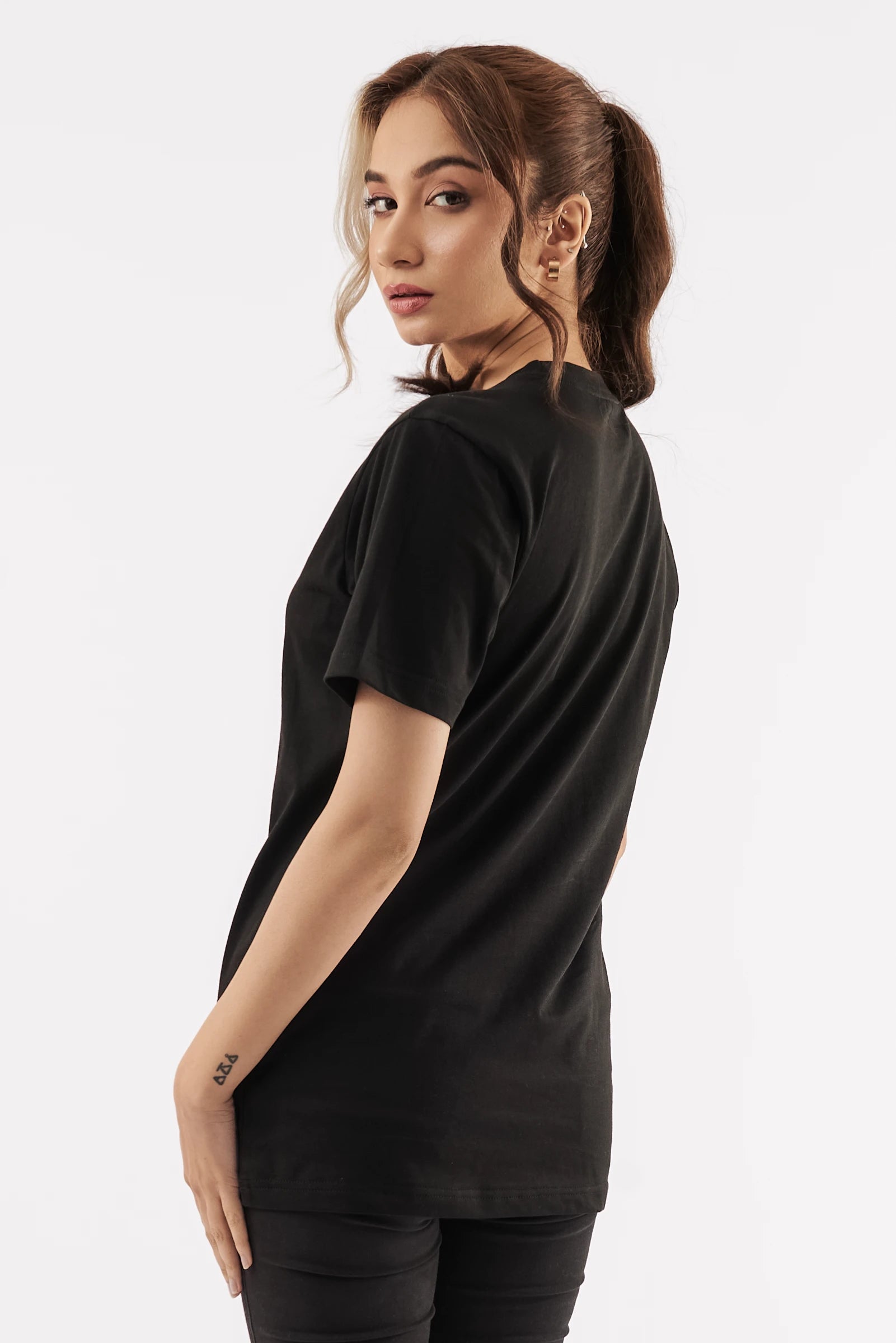 Women's Creative Empowered T-Shirt Black