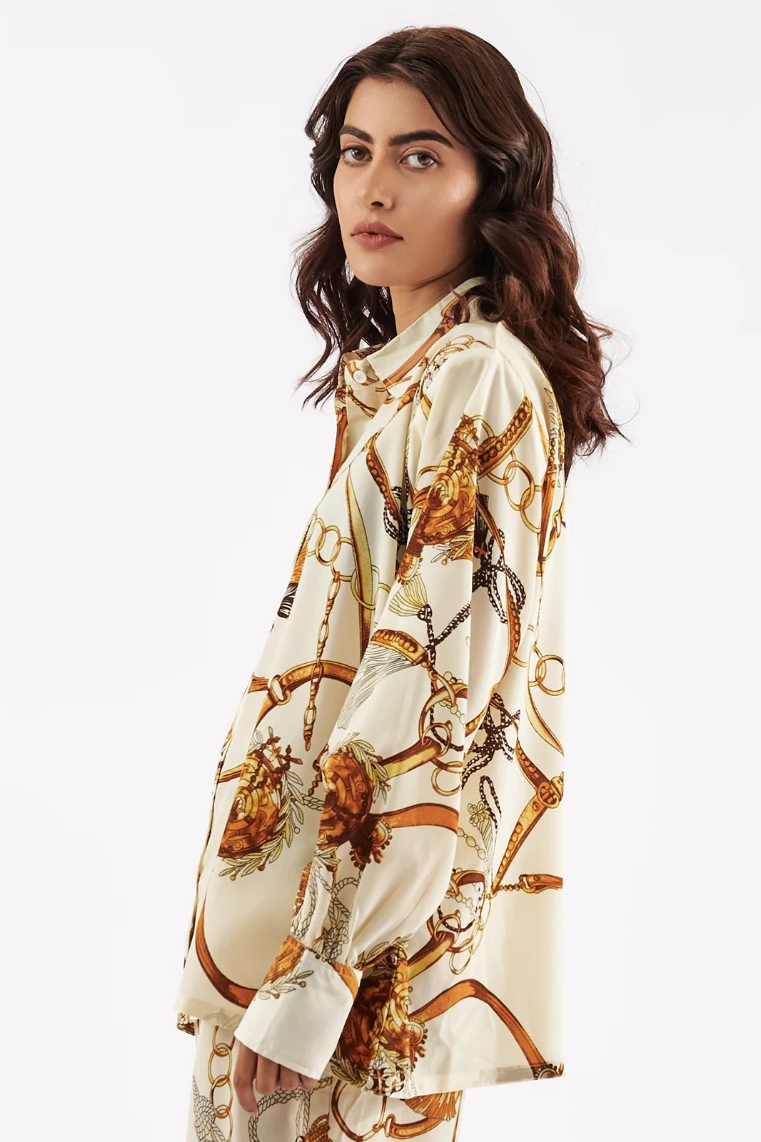 Women's Chain Print Shirt & Trouser