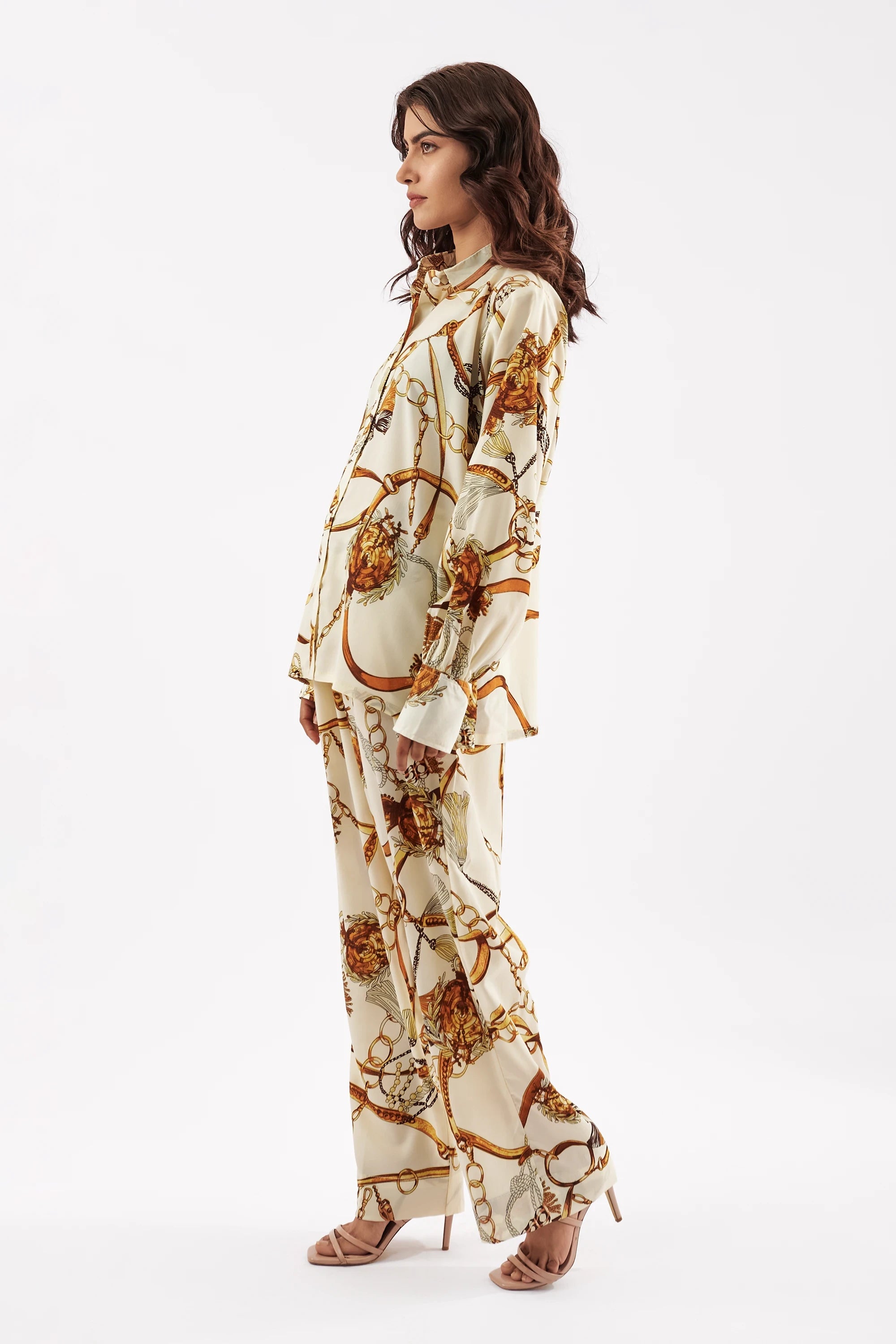 Women's Chain Print Shirt & Trouser
