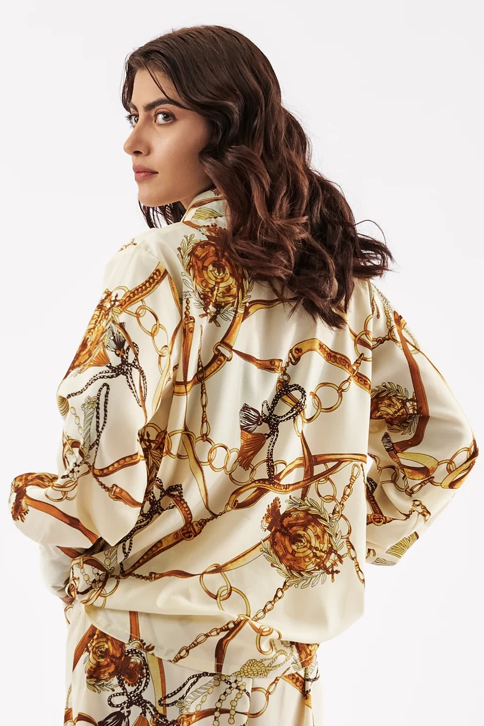 Women's Chain Print Shirt & Trouser
