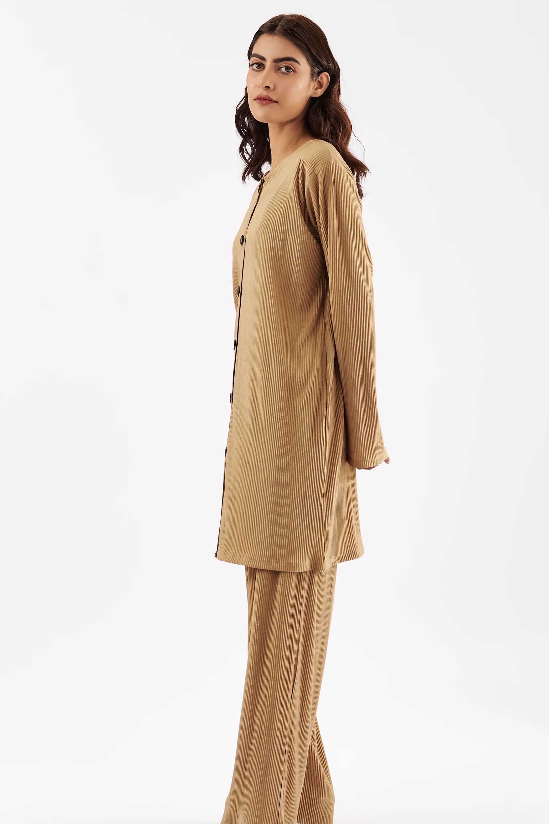 Women's Pleated Co-ord Dress