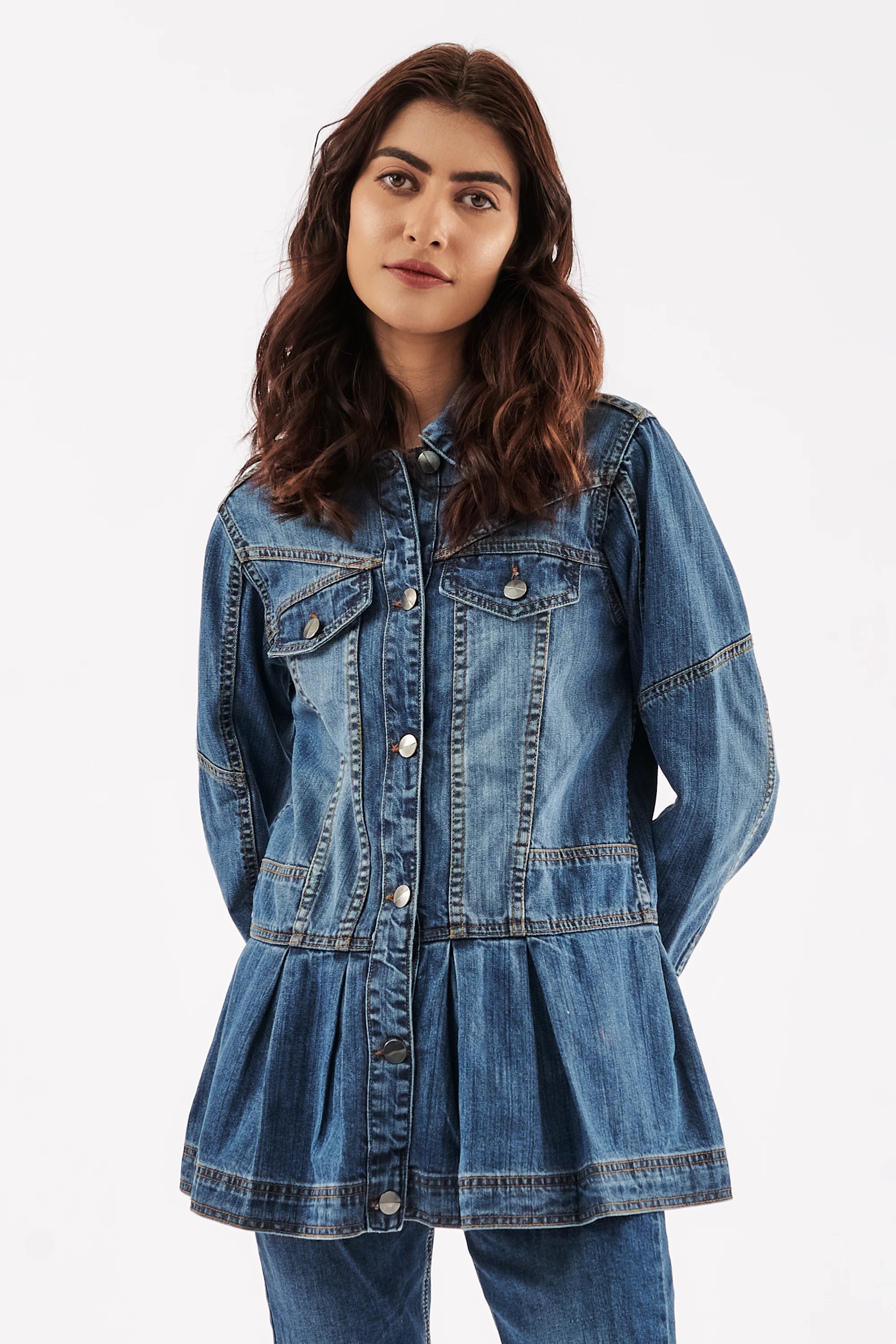 Women's Denim Blouse Jacket