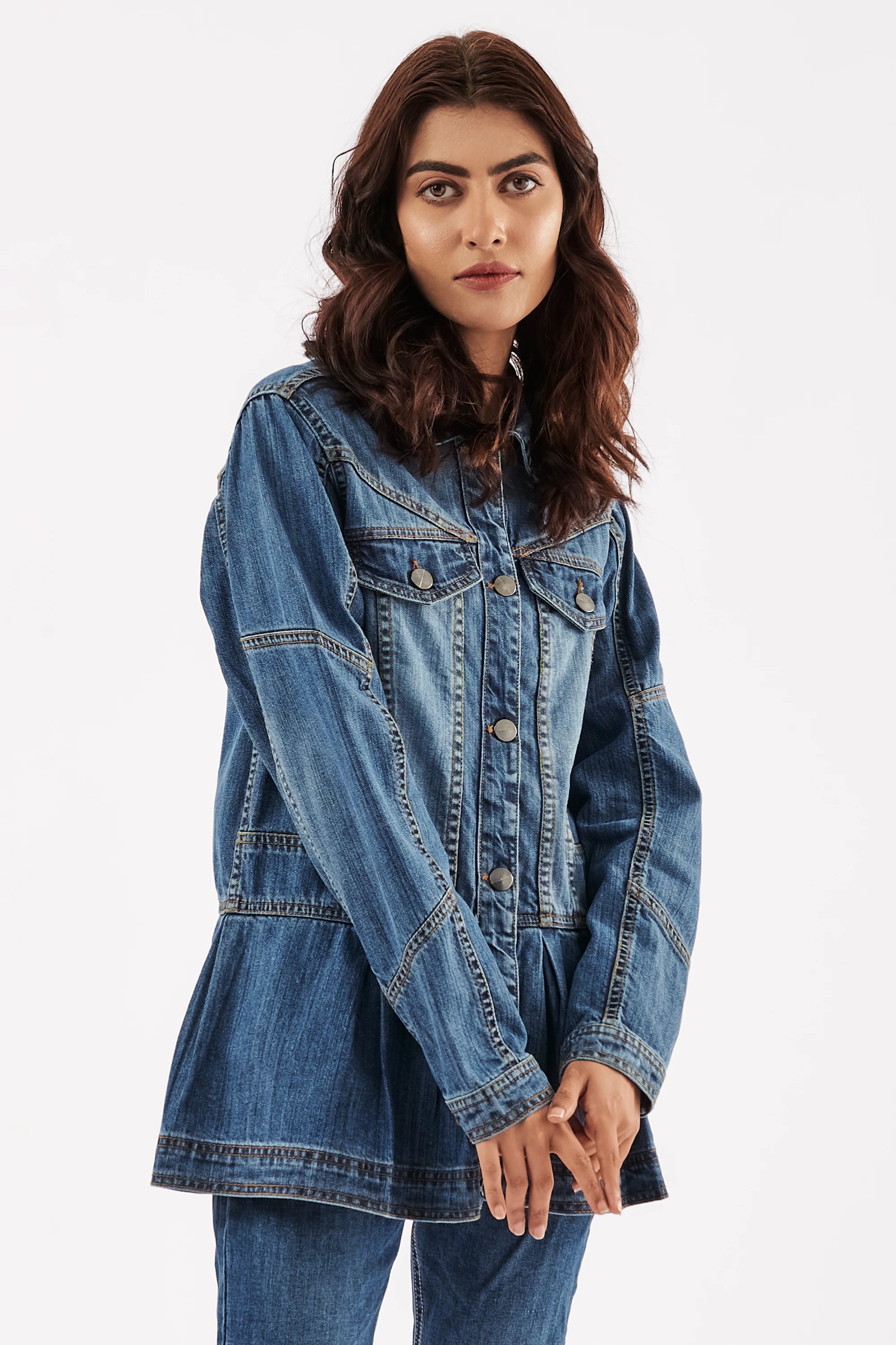 Women's Denim Blouse Jacket