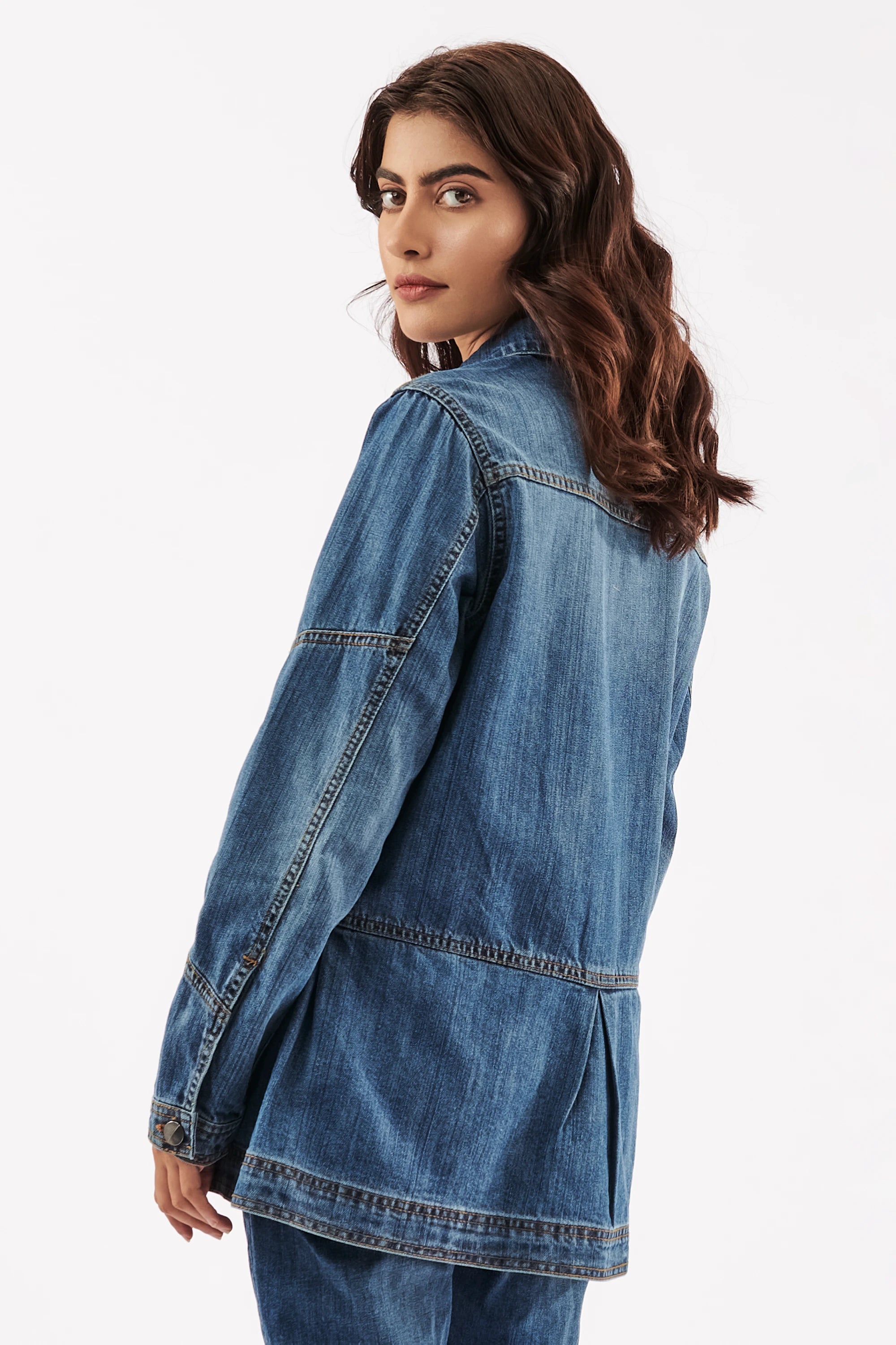 Women's Denim Blouse Jacket
