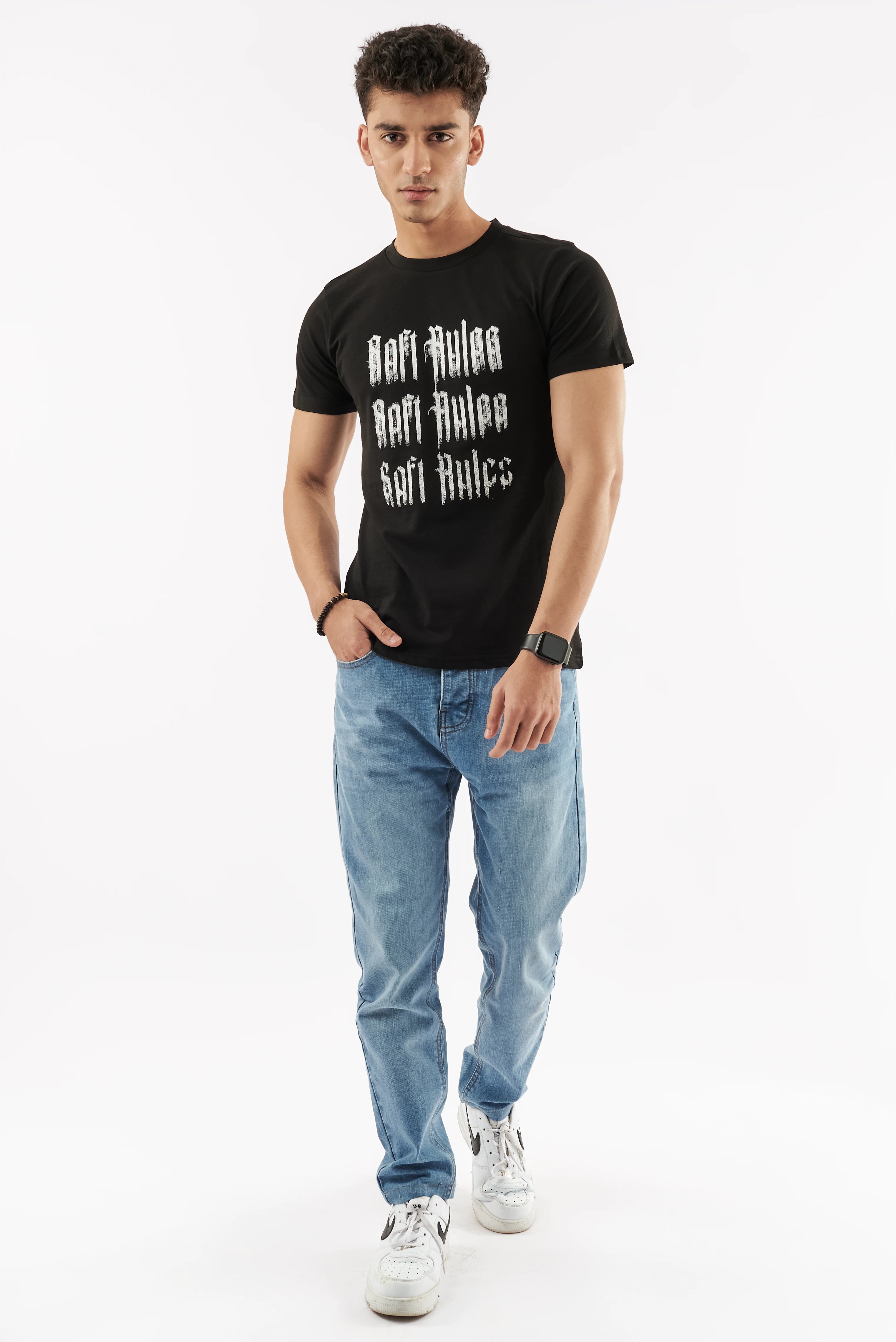 Men's Rules Graphics T-Shirt Black