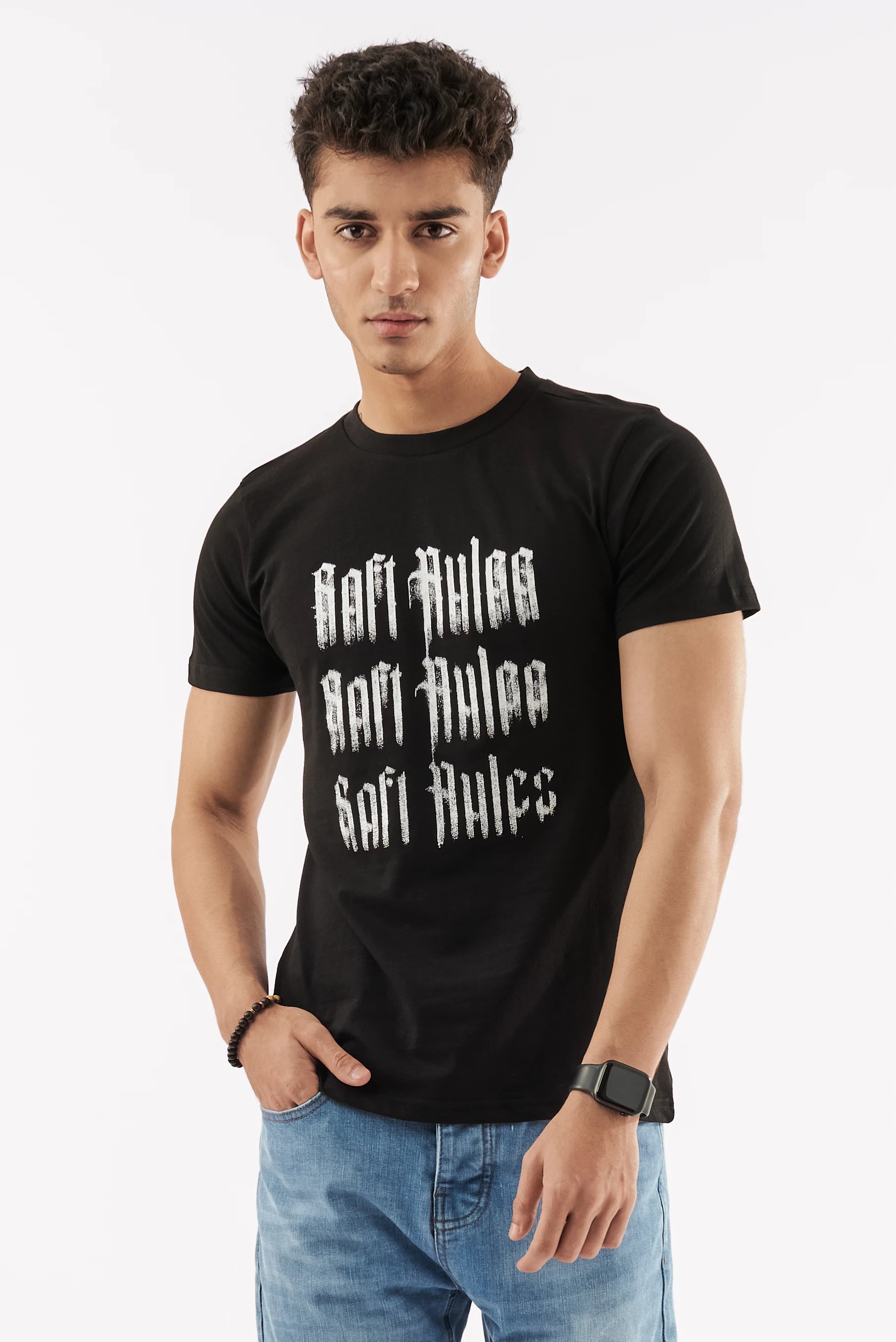 Men's Rules Graphics T-Shirt Black