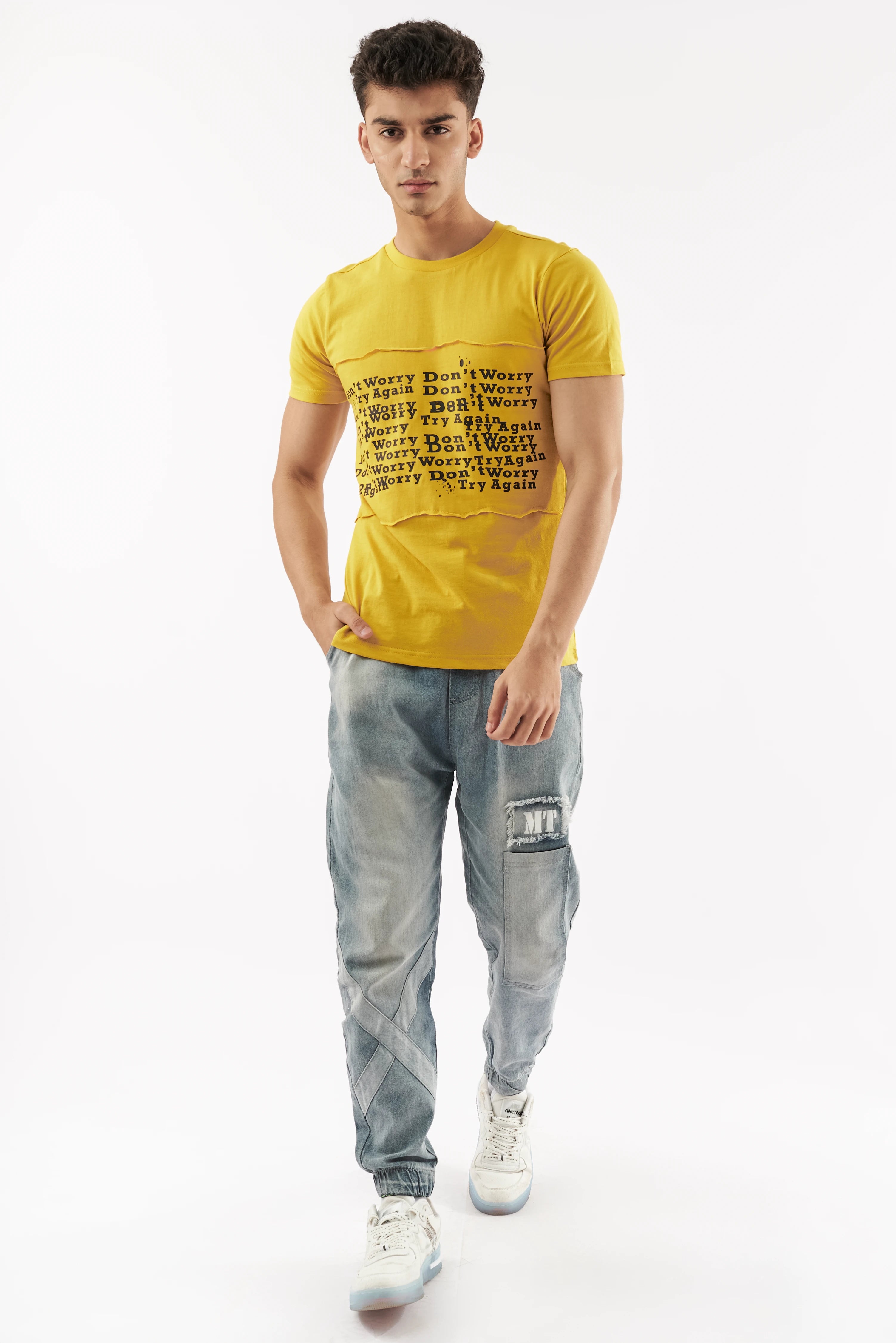 Men's Prompt Graphic T-Shirt Mustard